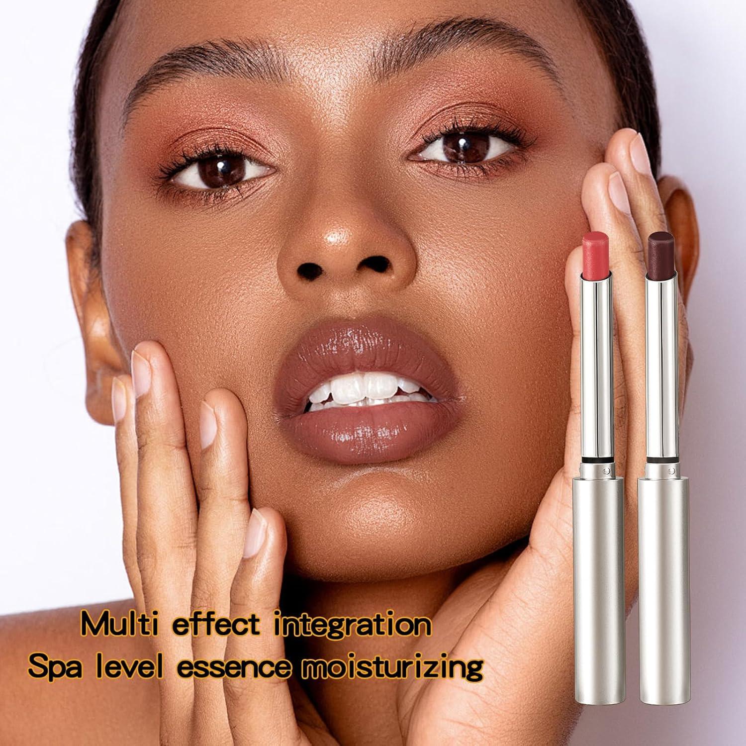 Tinte Labial Hidratante 2 en 1 TAEERY 2g x 2 Pcs Negro/Rosa