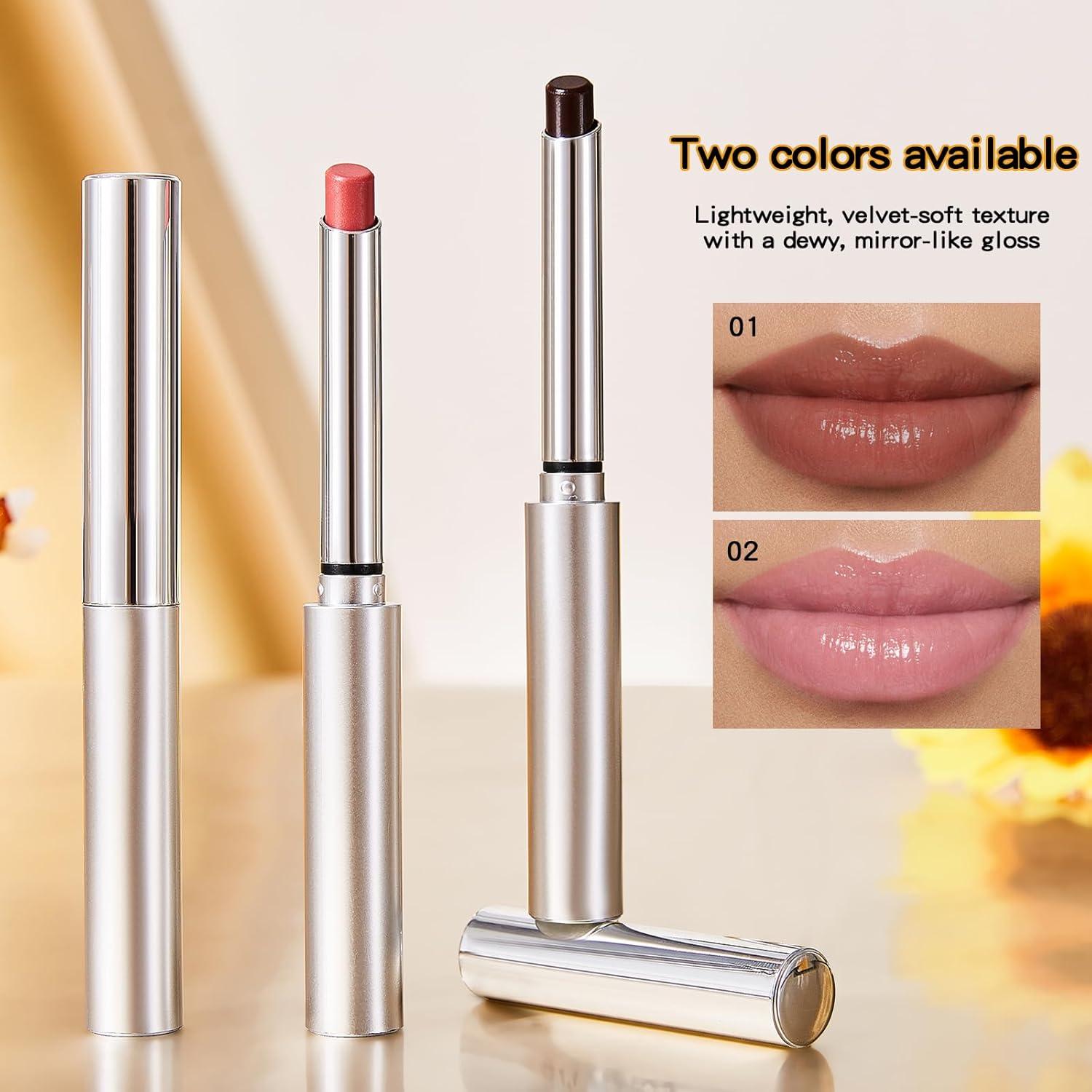 Tinte Labial Hidratante 2 en 1 TAEERY 2g x 2 Pcs Negro/Rosa