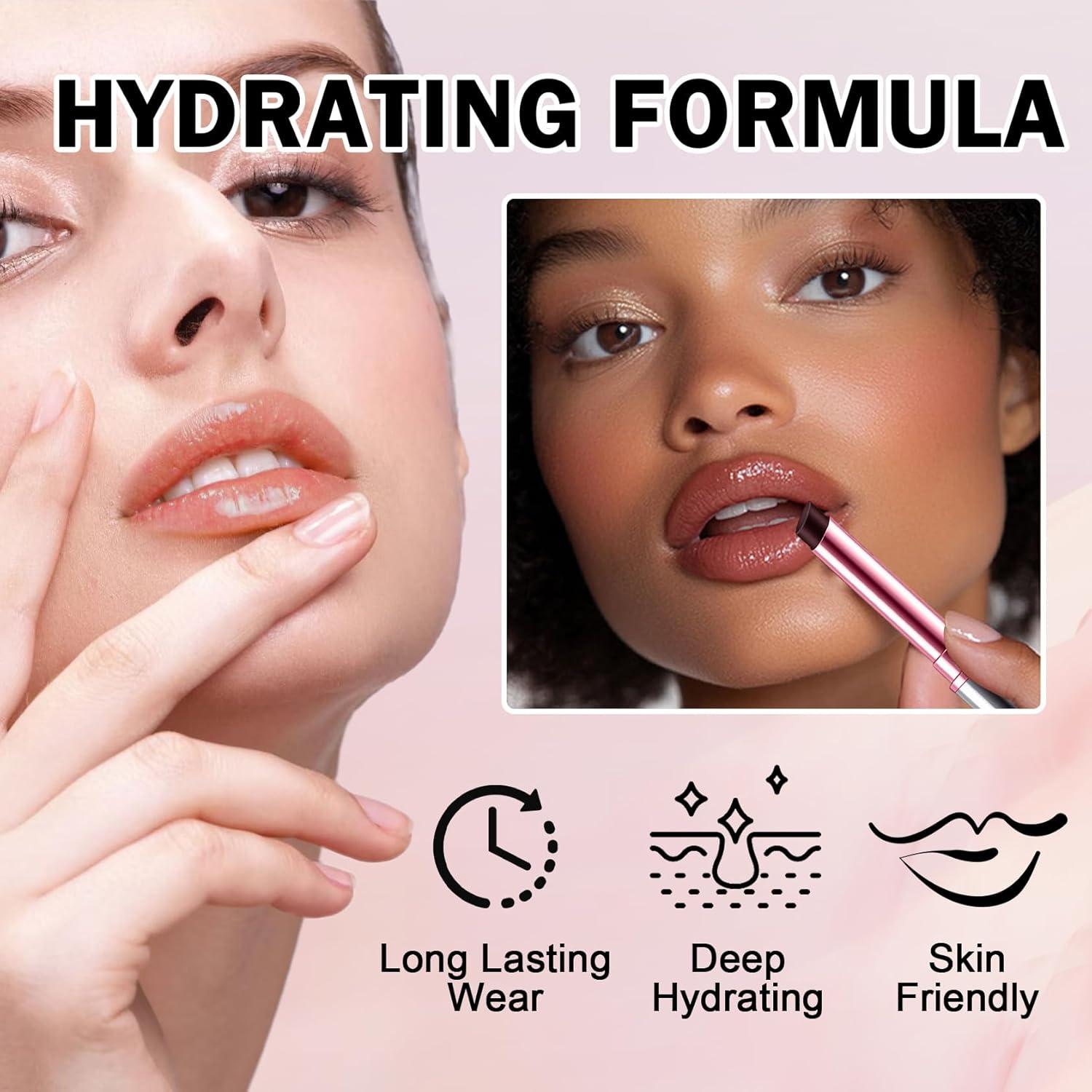 Bálsamo Labial Tinte Hidratante IONSGAKO Color Caramelo Negro