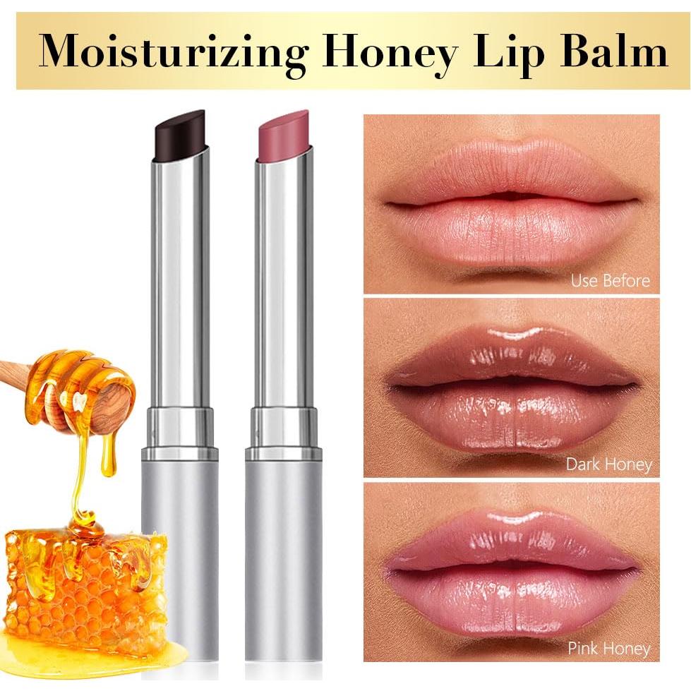 Bálsamo Labial Hidratante IATMOMOD 2 Pcs Tinte Nude Cereza