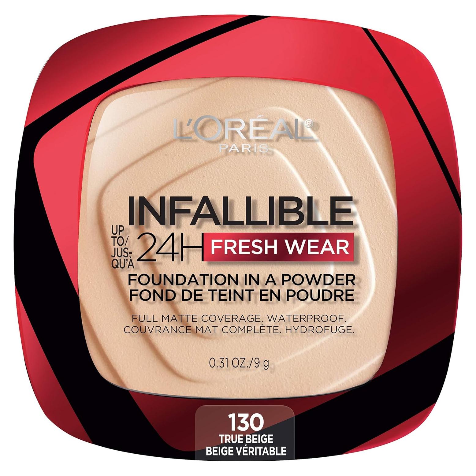 Base en Polvo L'Oreal Paris Infallible 24H Beige Verdadero 8.8 g