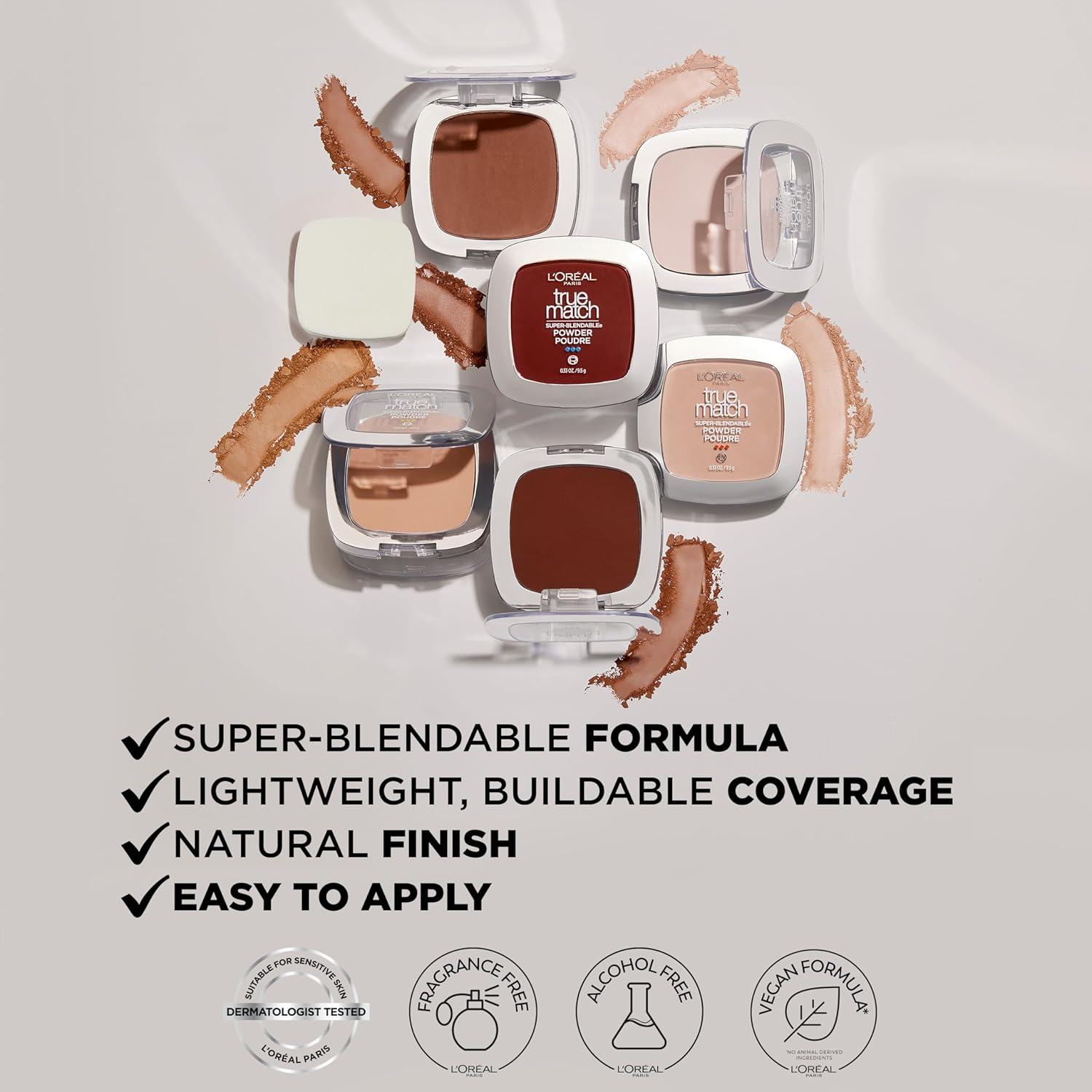 Polvo Compacto L'Oreal Paris True Match W3 Claro Medio 9.4 g