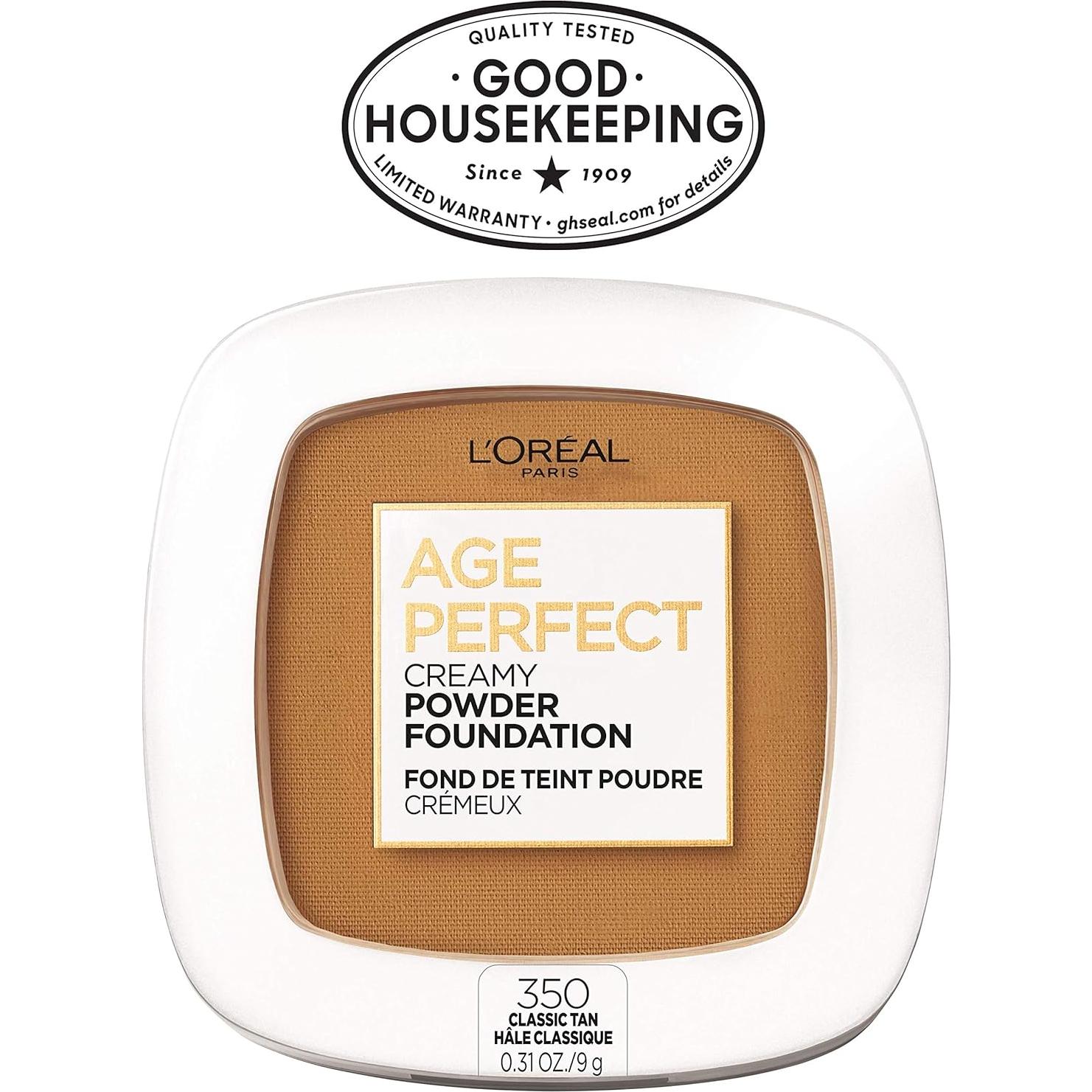Base en Polvo Cremosa L'Oréal Paris Age Perfect 350 Bronceado