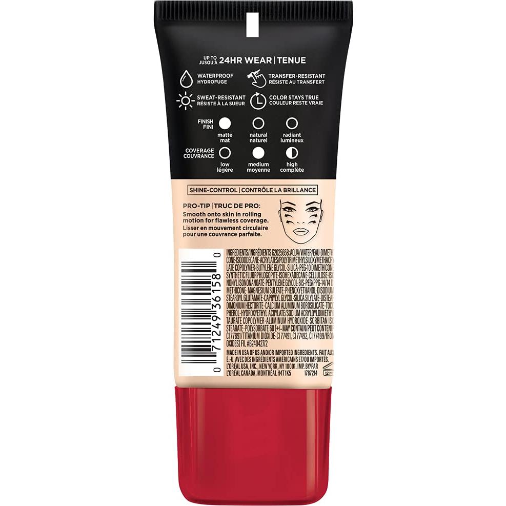Base Líquida L'Oreal Paris Infallible Pro-Matte 30 ml