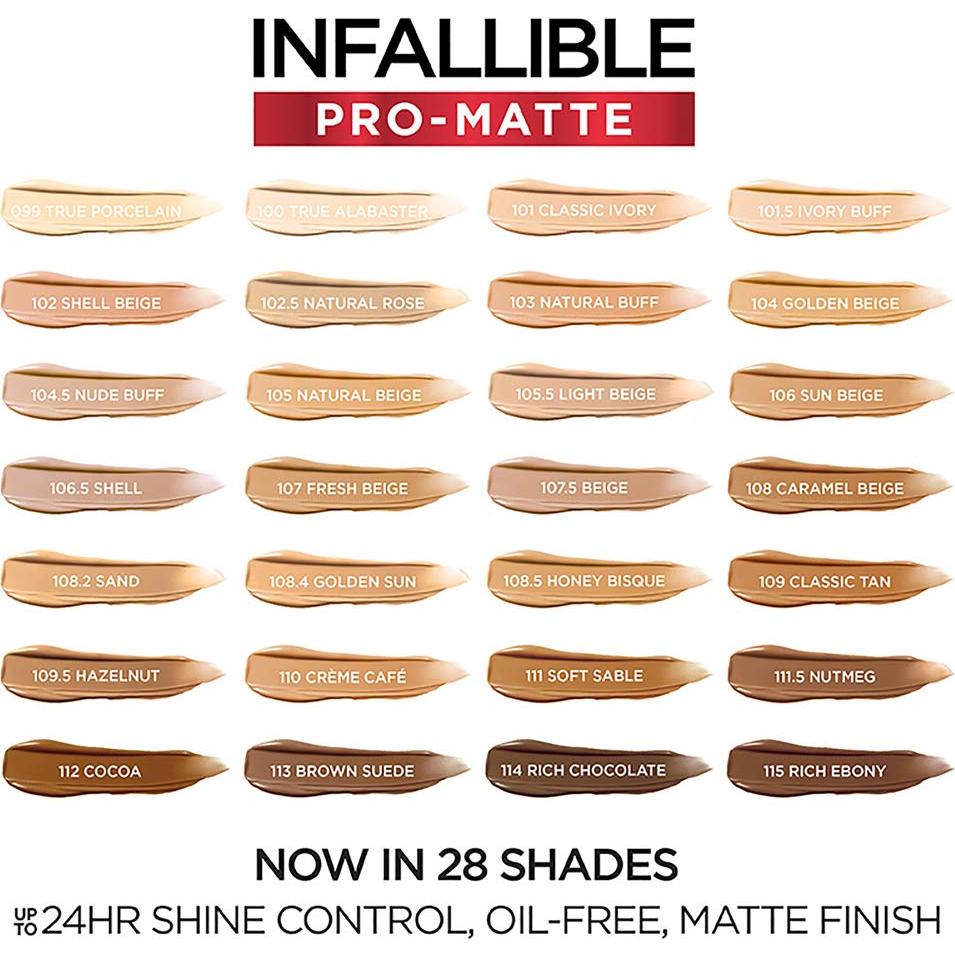 Base Líquida L'Oreal Paris Infallible Pro-Matte 30 ml