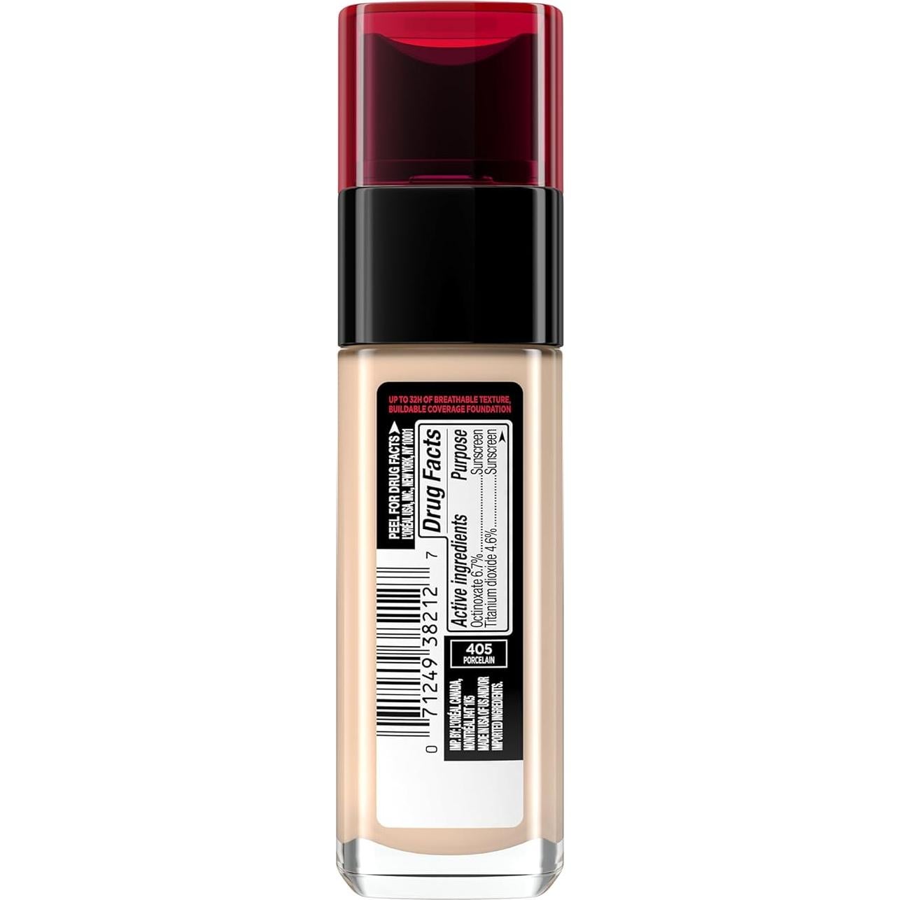 Base de Maquillaje L'Oreal Paris Infallible 32H 405 Porcelana 29.57ml