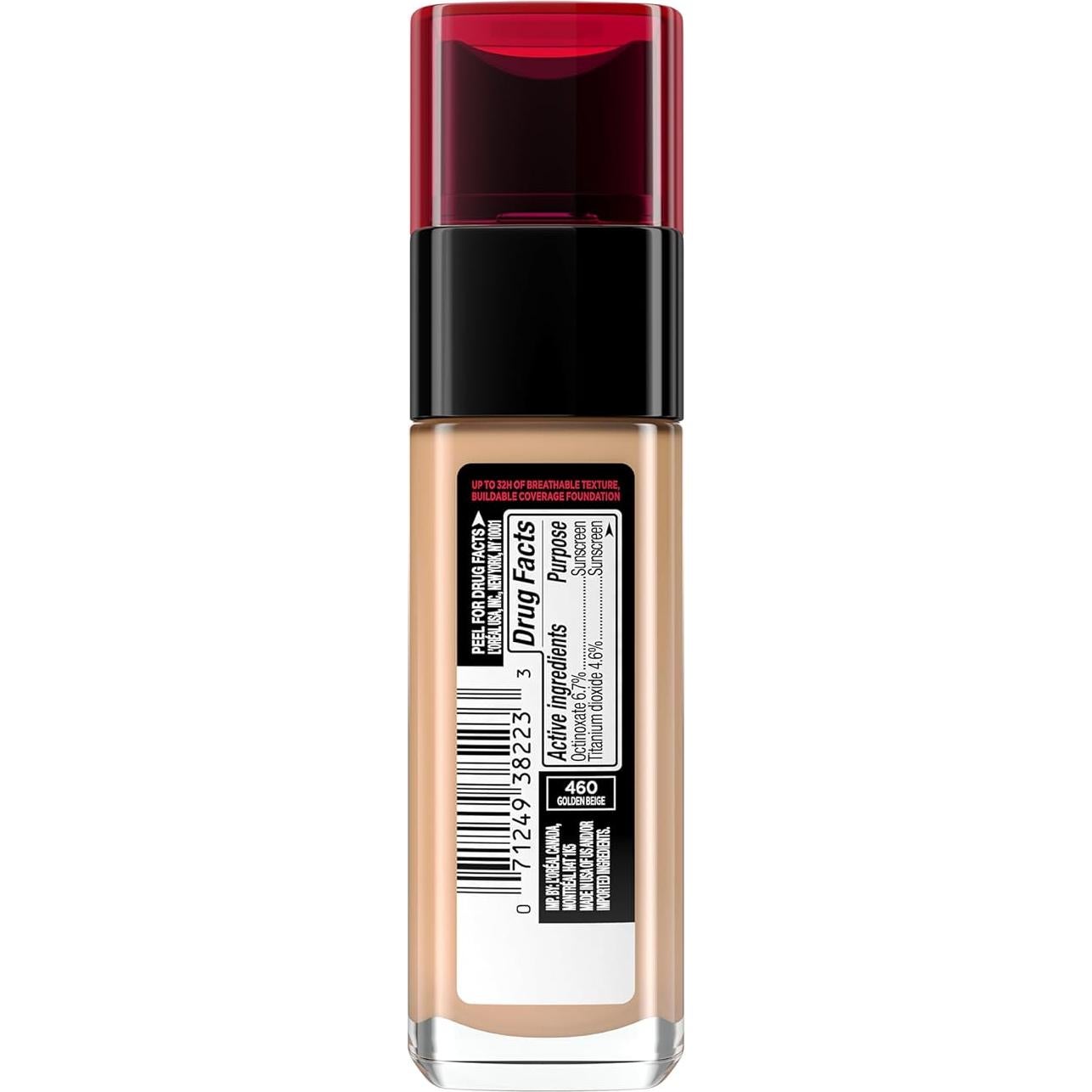 Base de Maquillaje L'Oreal Paris Infallible 32H 460 Beige 29.57ml
