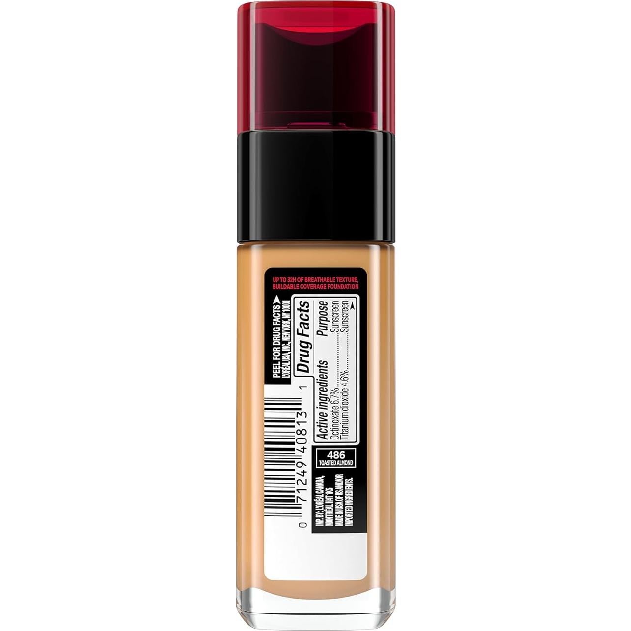Base de Maquillaje L'Oreal Paris Infallible 32h 486 Almendra 29.57ml