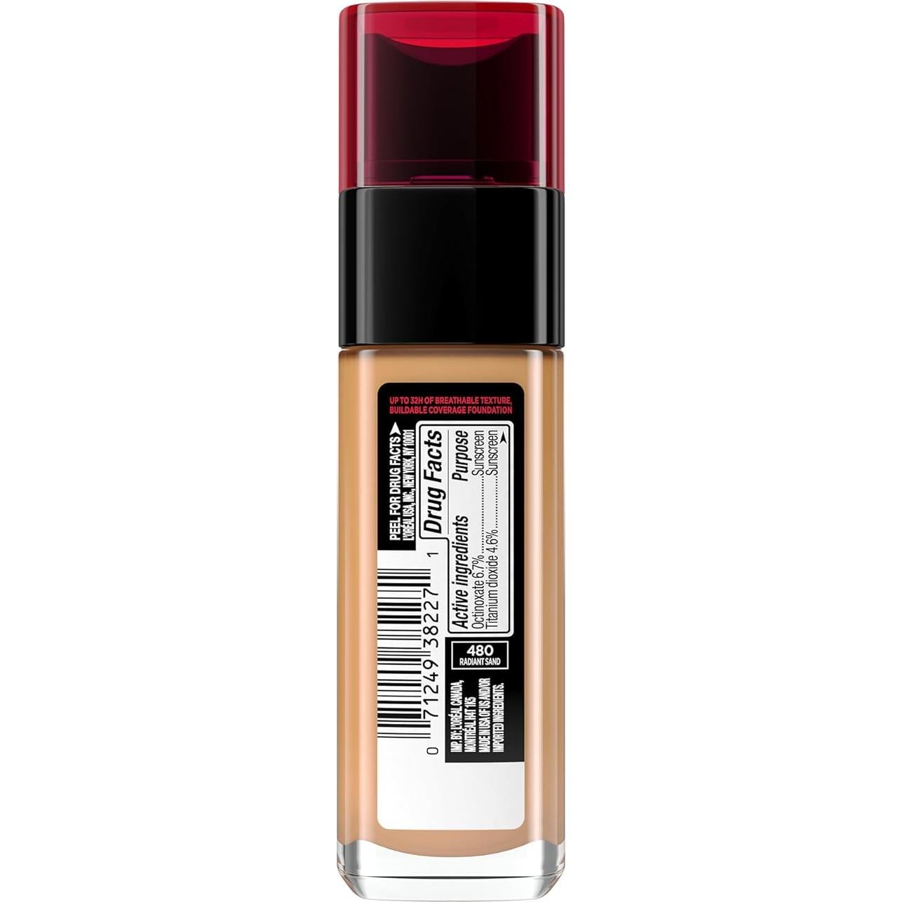 Base de Maquillaje L'Oreal Paris Infallible 32H 480 Arena 29.57ml