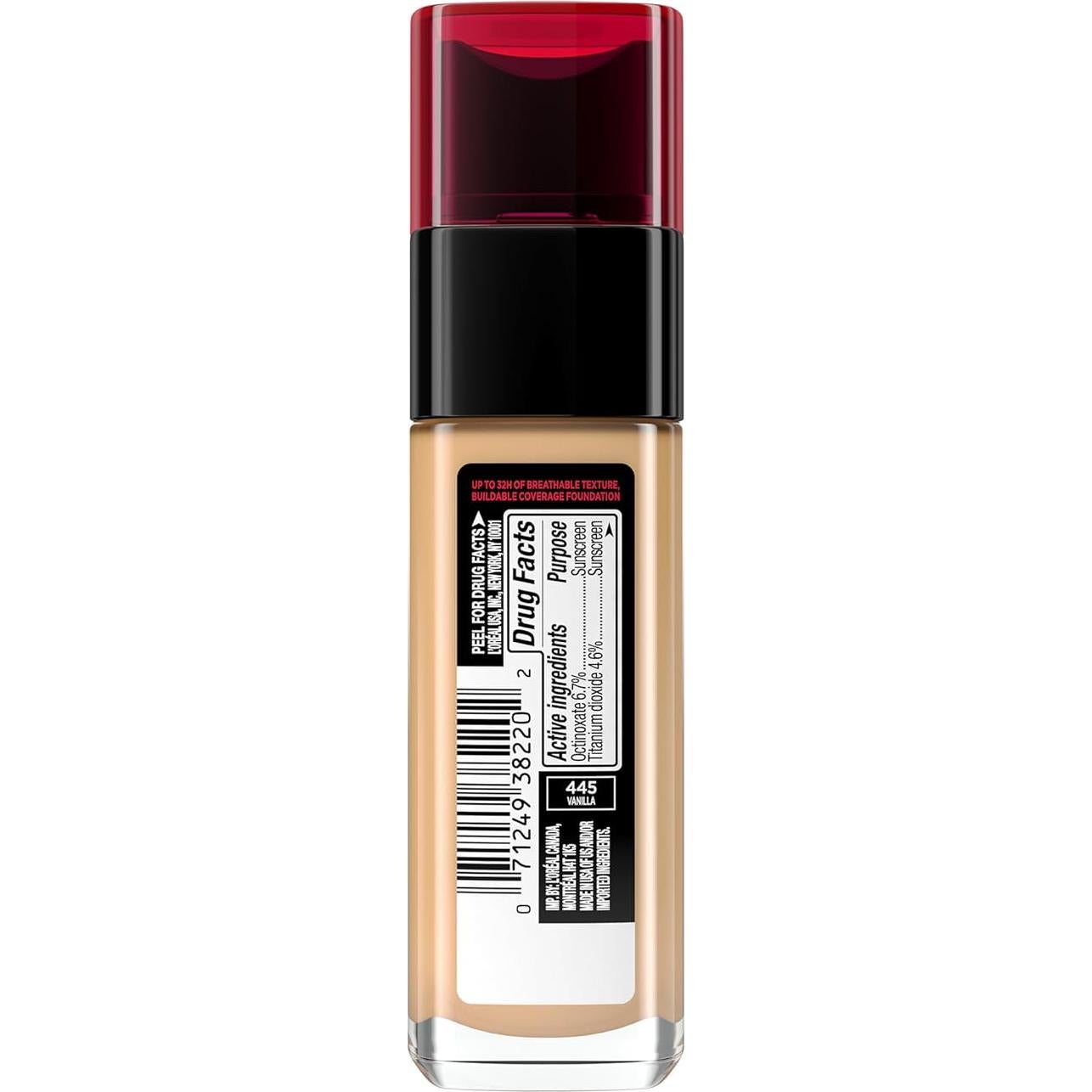 Base de Maquillaje L'Oreal Paris Infallible 32H 445 Vainilla 29.57ml