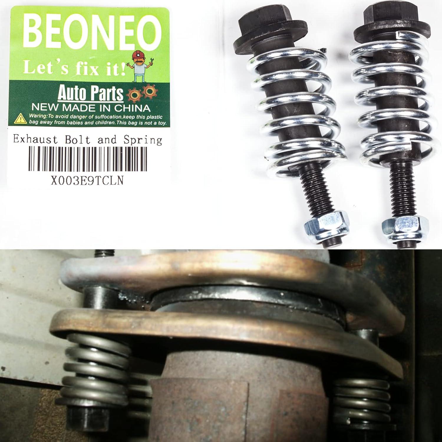 Kit de Tornillos y Tuercas de Escape BEONEO M8x1.25 82mm