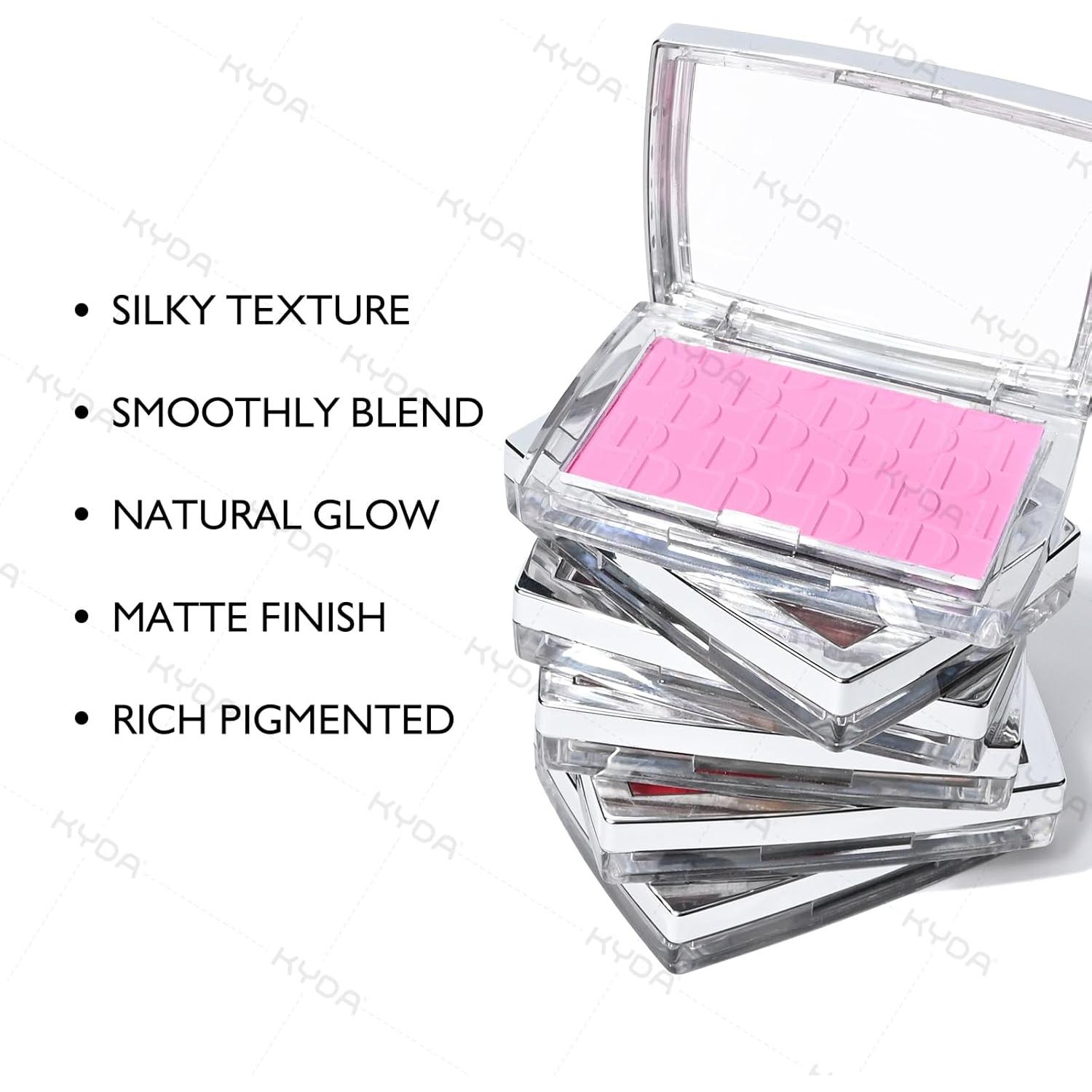 Rubor en Polvo KYDA Rosa 4.5g - Textura Ultra Fina y Mezclable