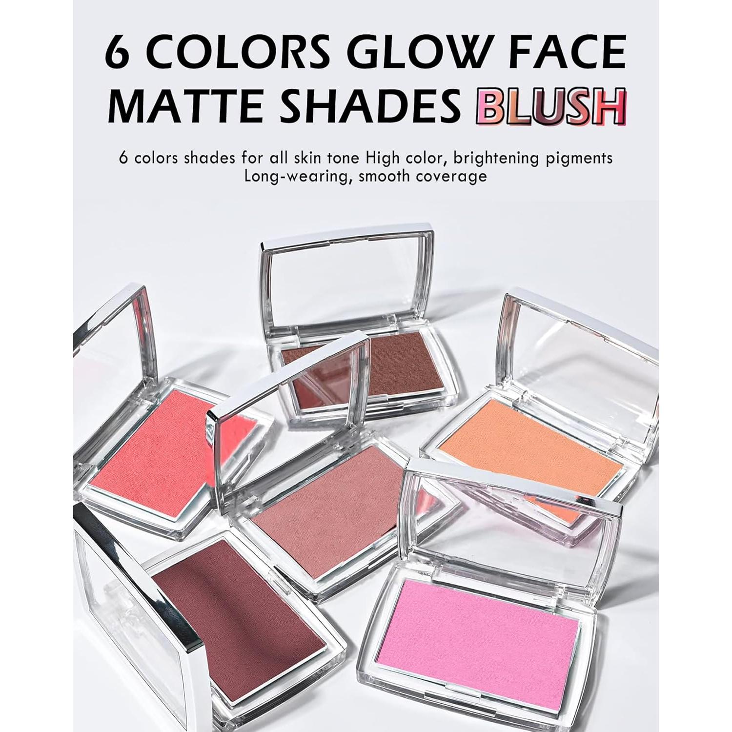 Paleta de Rubor en Polvo Mate Lestpola Rosa 4.5g