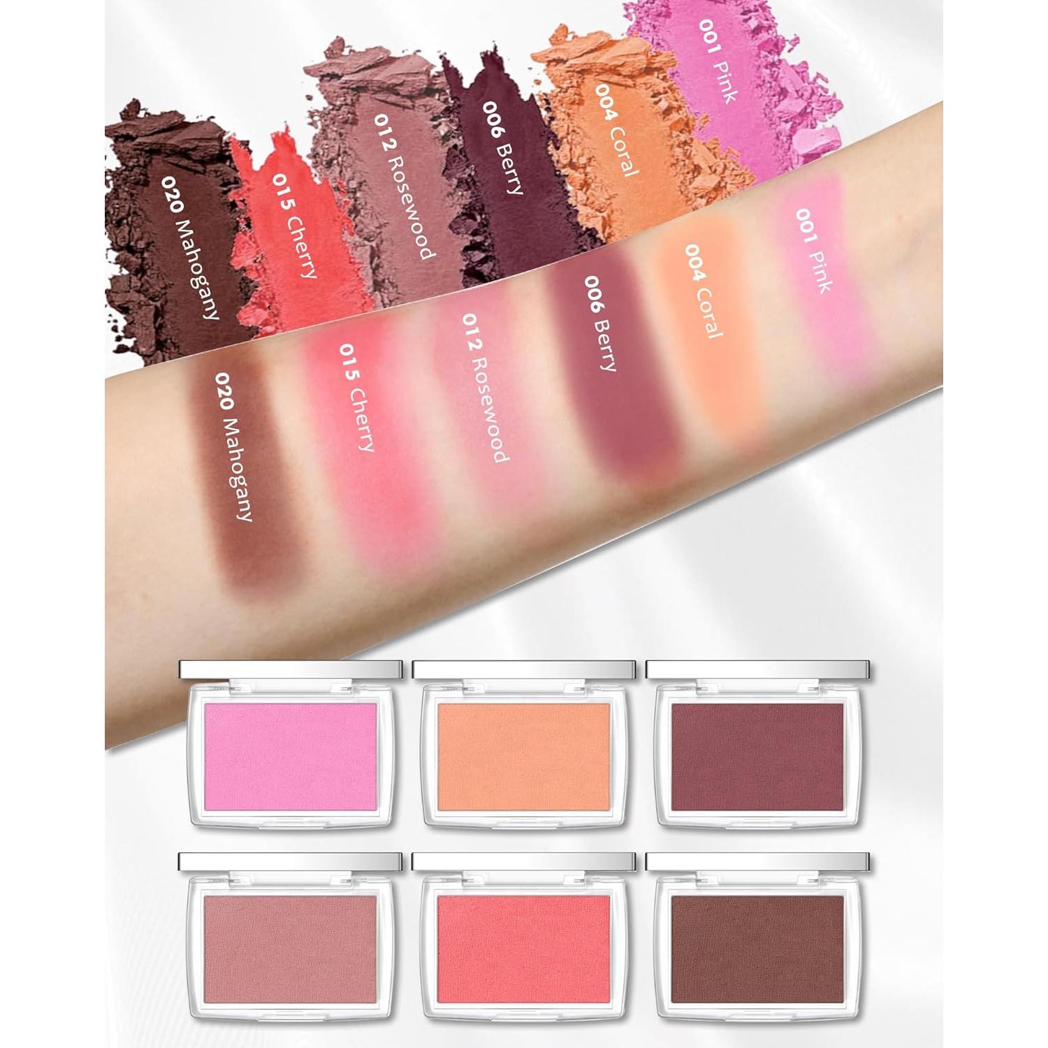 Paleta de Rubor en Polvo Mate Lestpola Rosa 4.5g