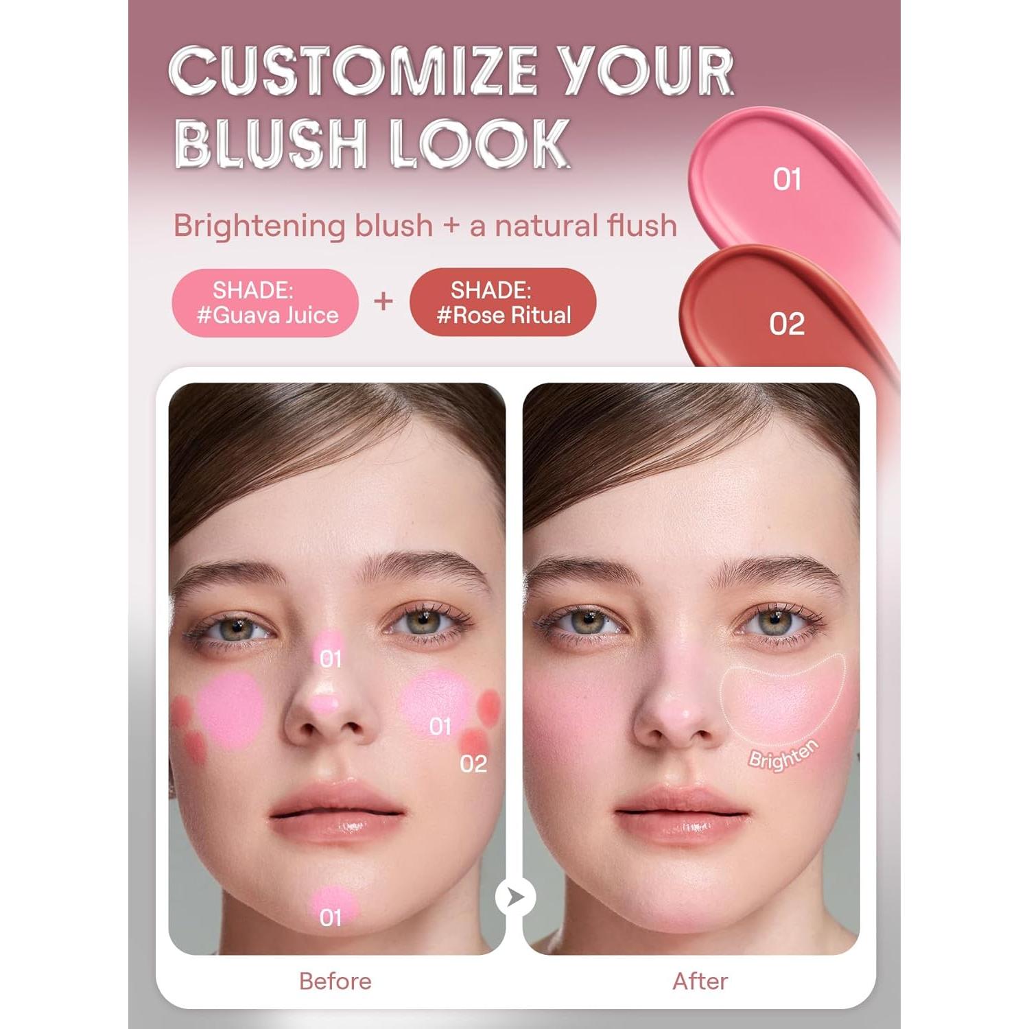 Barra de Rubor Crema SHEGLAM Ritual Rosa 60g Hidratante