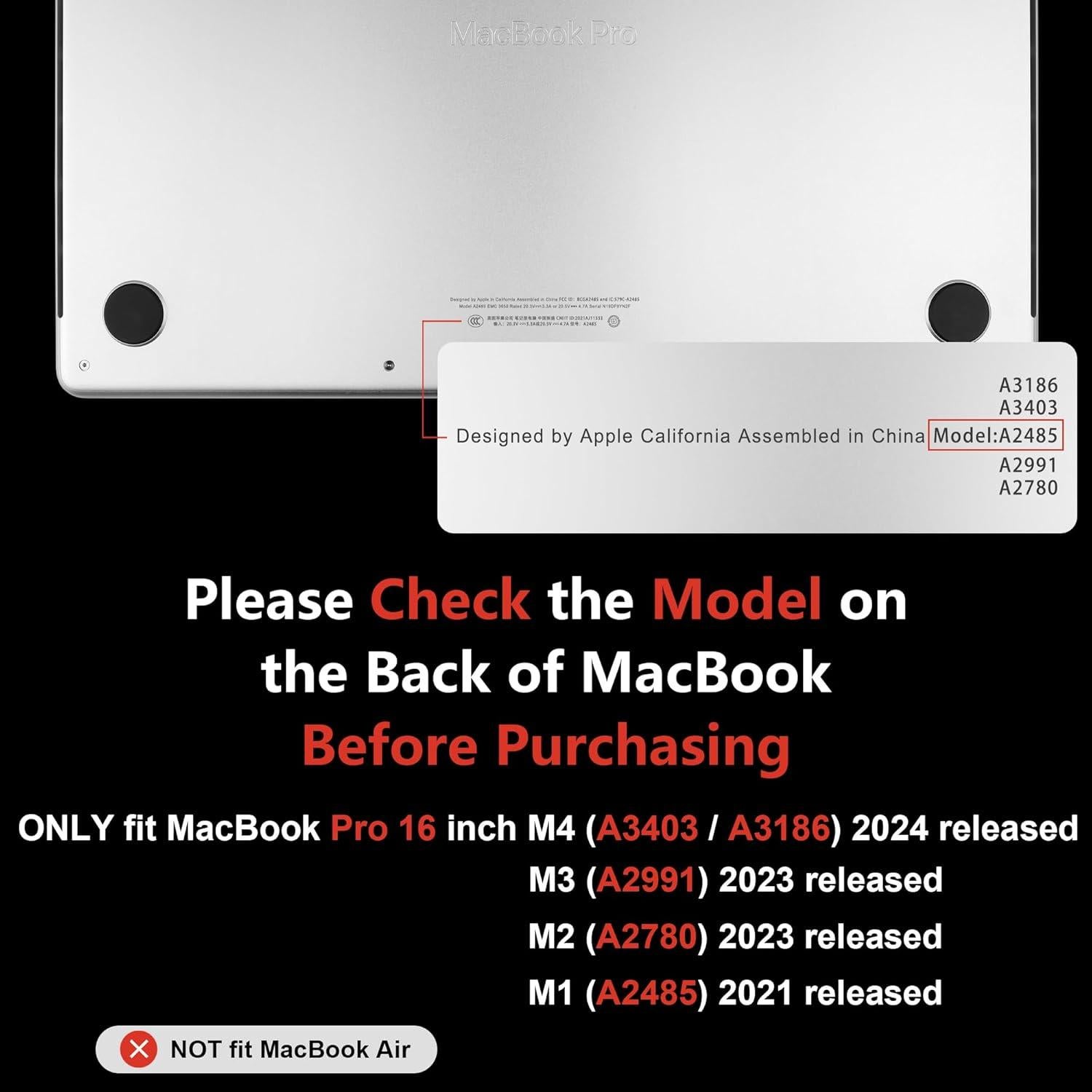 Funda MEEgoodo para MacBook Pro 16" 2024 Floral con Accesorios