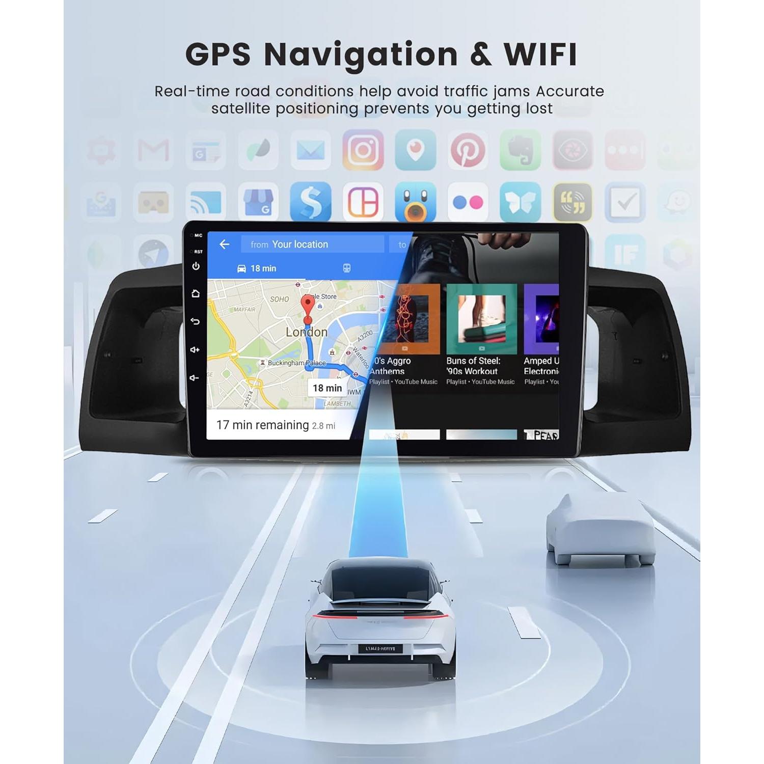 Estéreo de Coche Rimoody 4G+64G Android 15 para Toyota Corolla 2007-2012