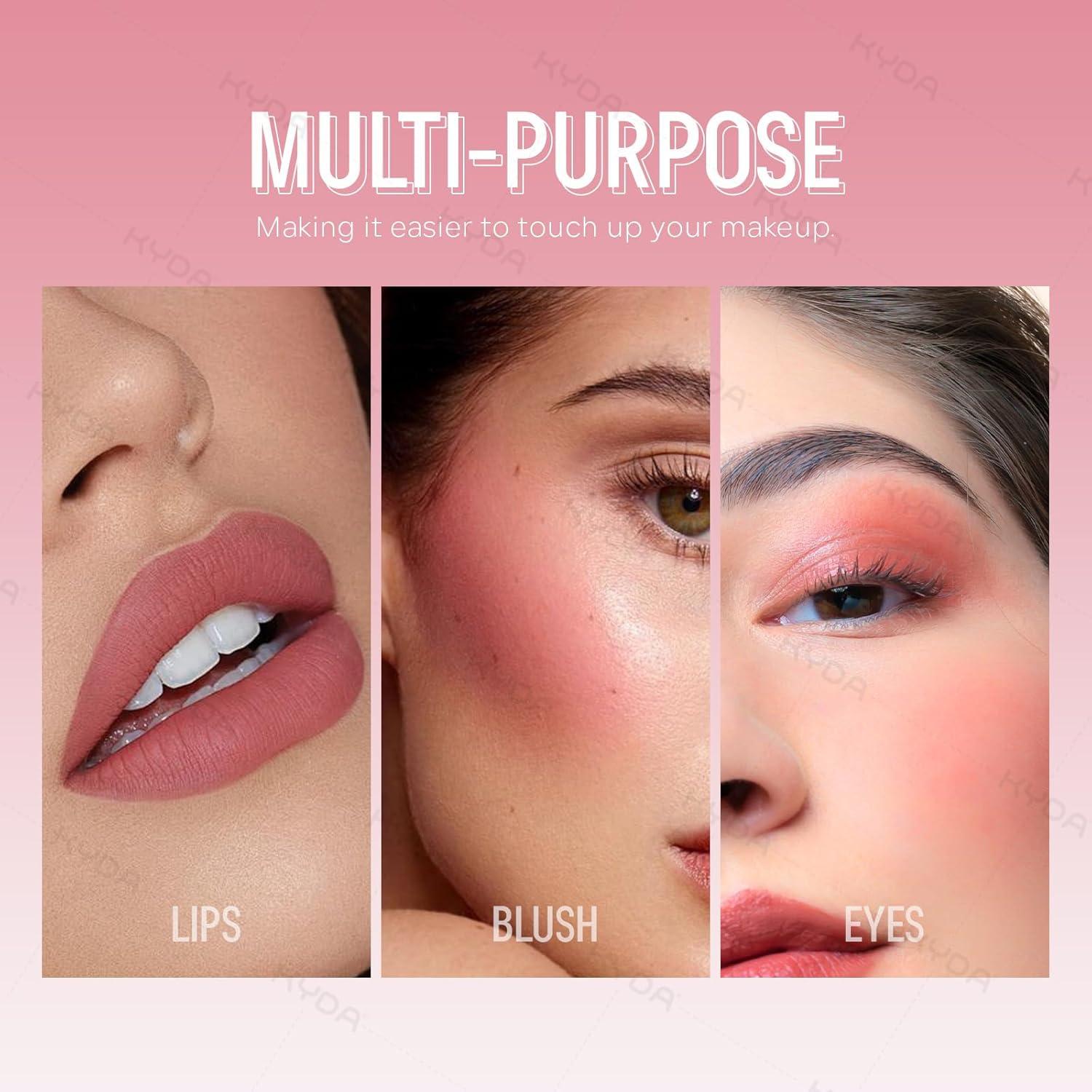 Rubor Líquido KYDA 02 Rosa Frío, Mate y Brillante, 17.8g