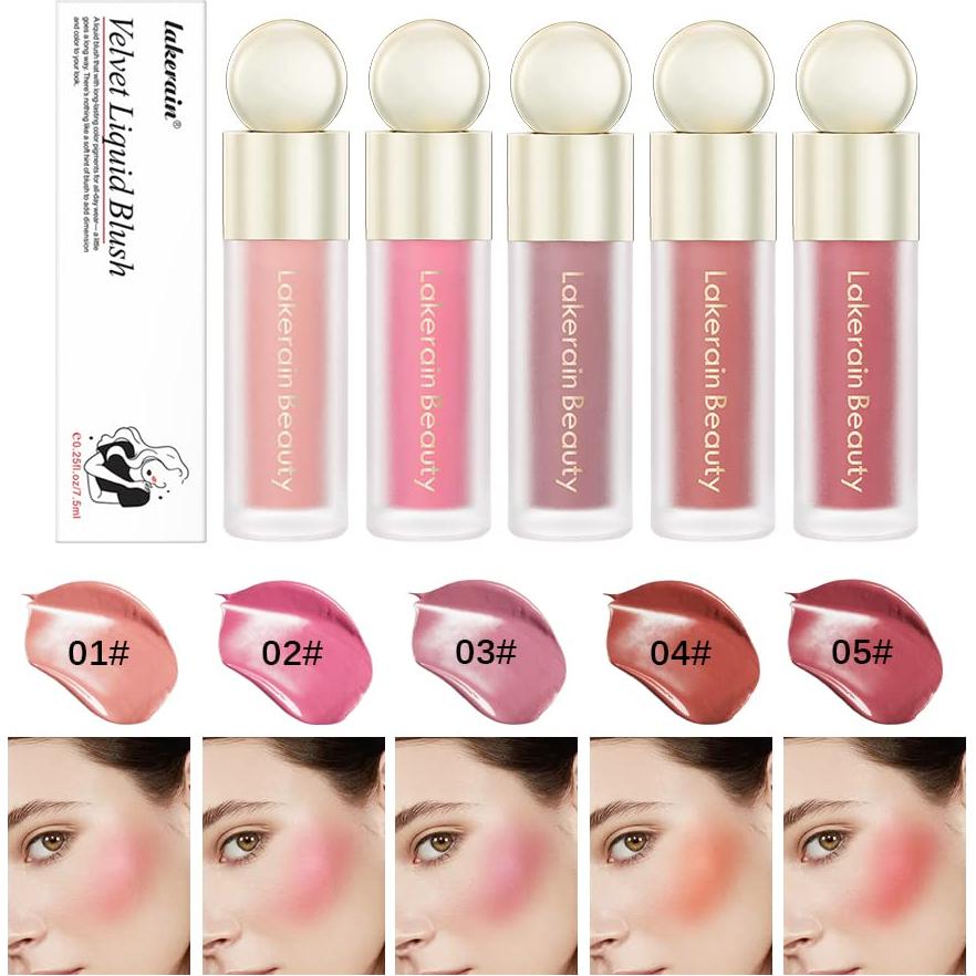 Rubor Líquido Jayris 50g - Acabado Mate, 5 Colores