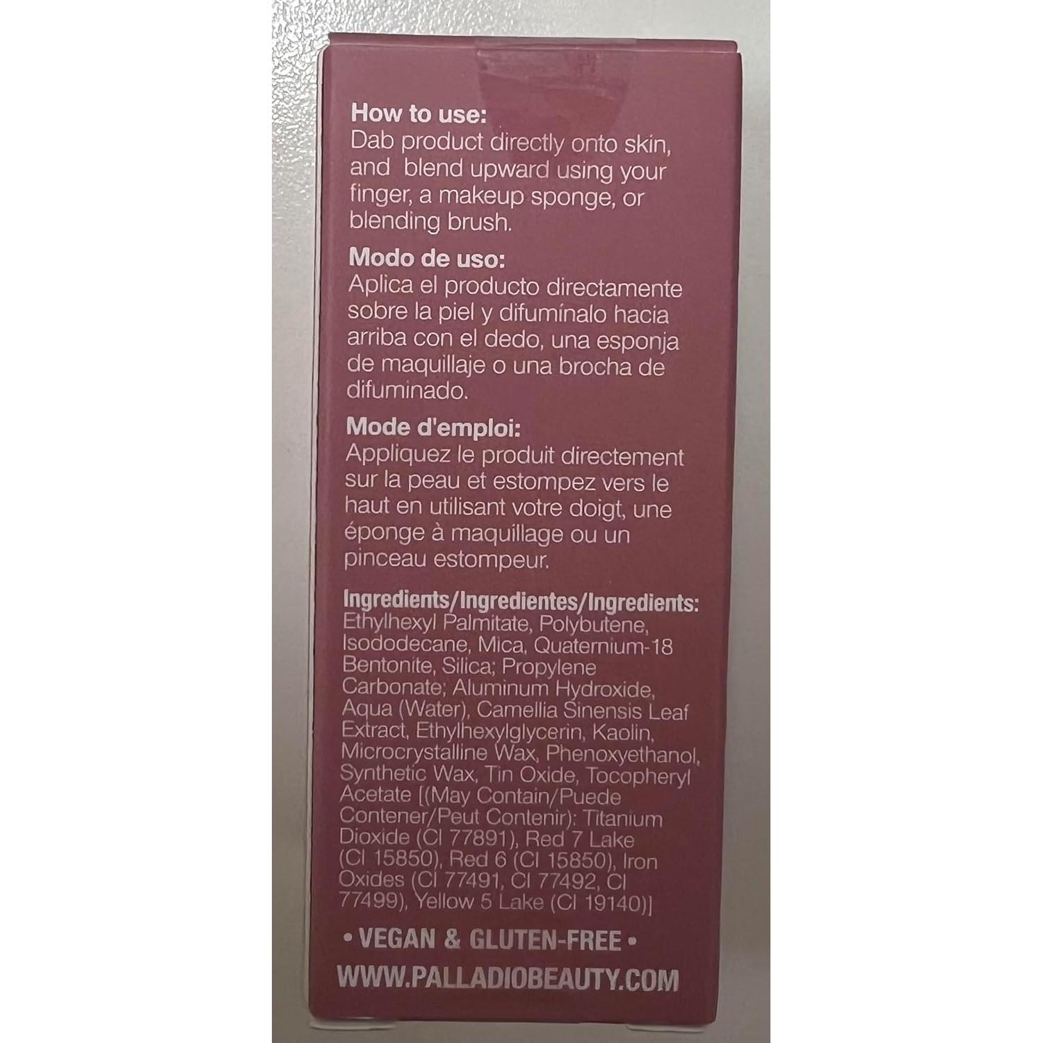 Rubor Líquido 2-en-1 Palladio para Mejillas y Labios 4.57g