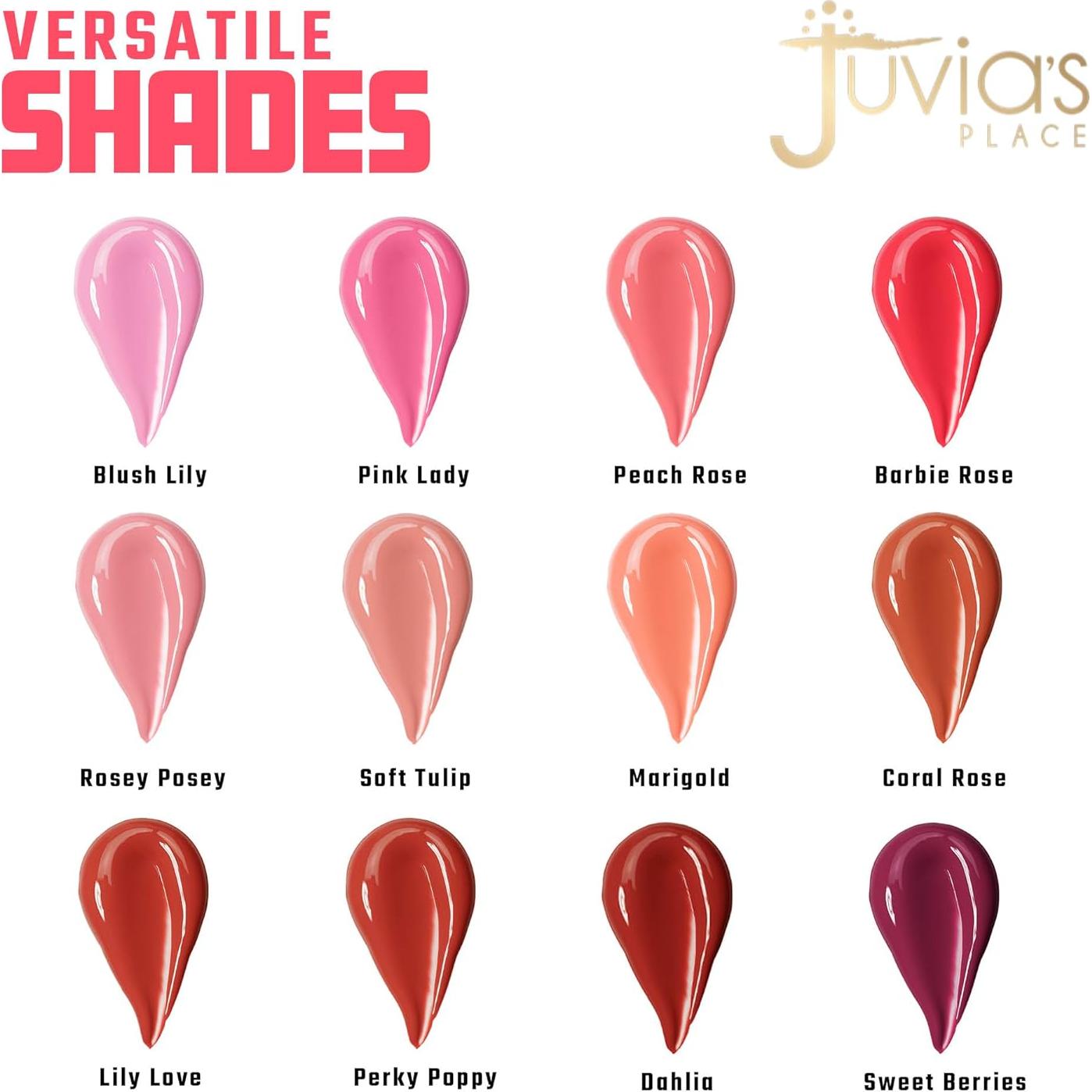 Rubor Líquido Juvia's Place SweetBerries 7.93 ml - Acabado Radiante