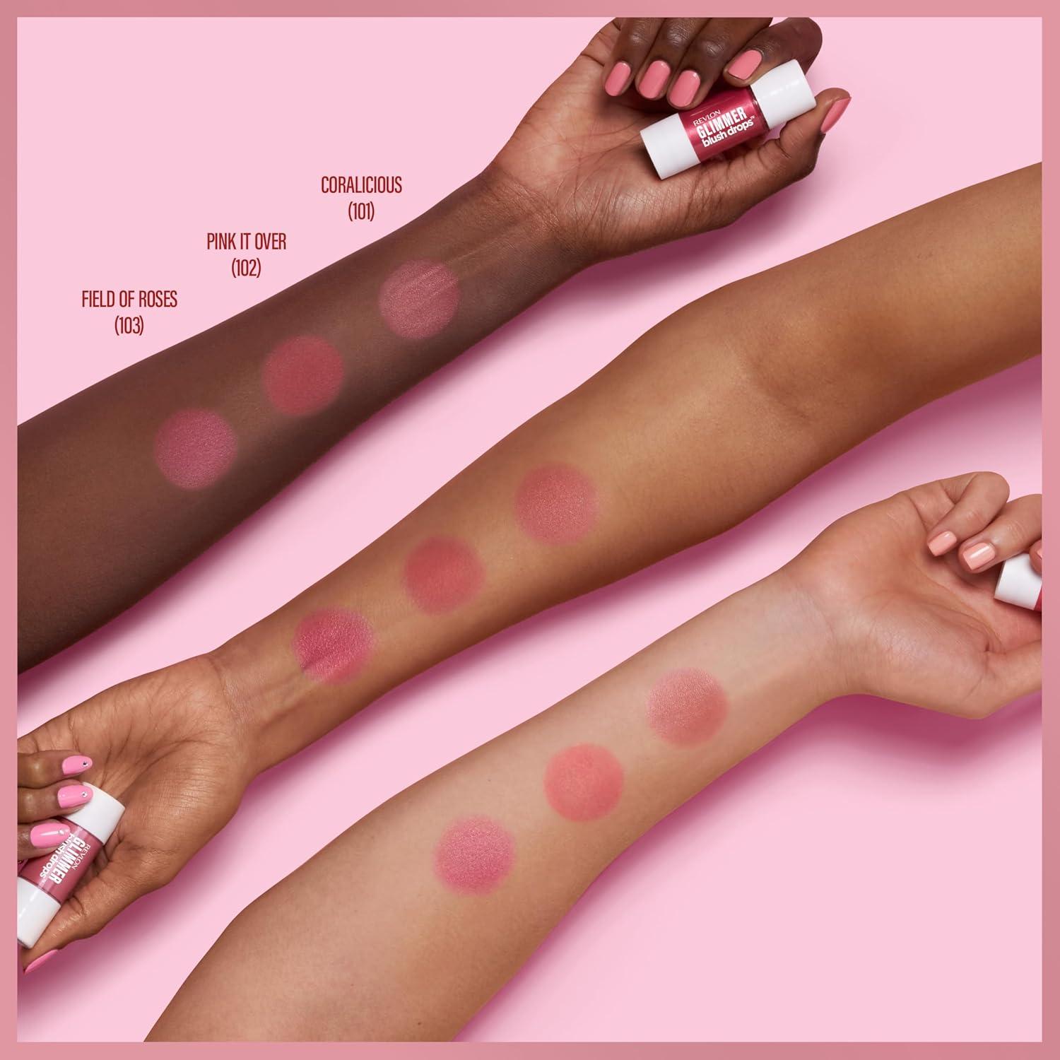 Rubor Líquido Revlon Glimmer 102 Pink It Over 9.46 ml