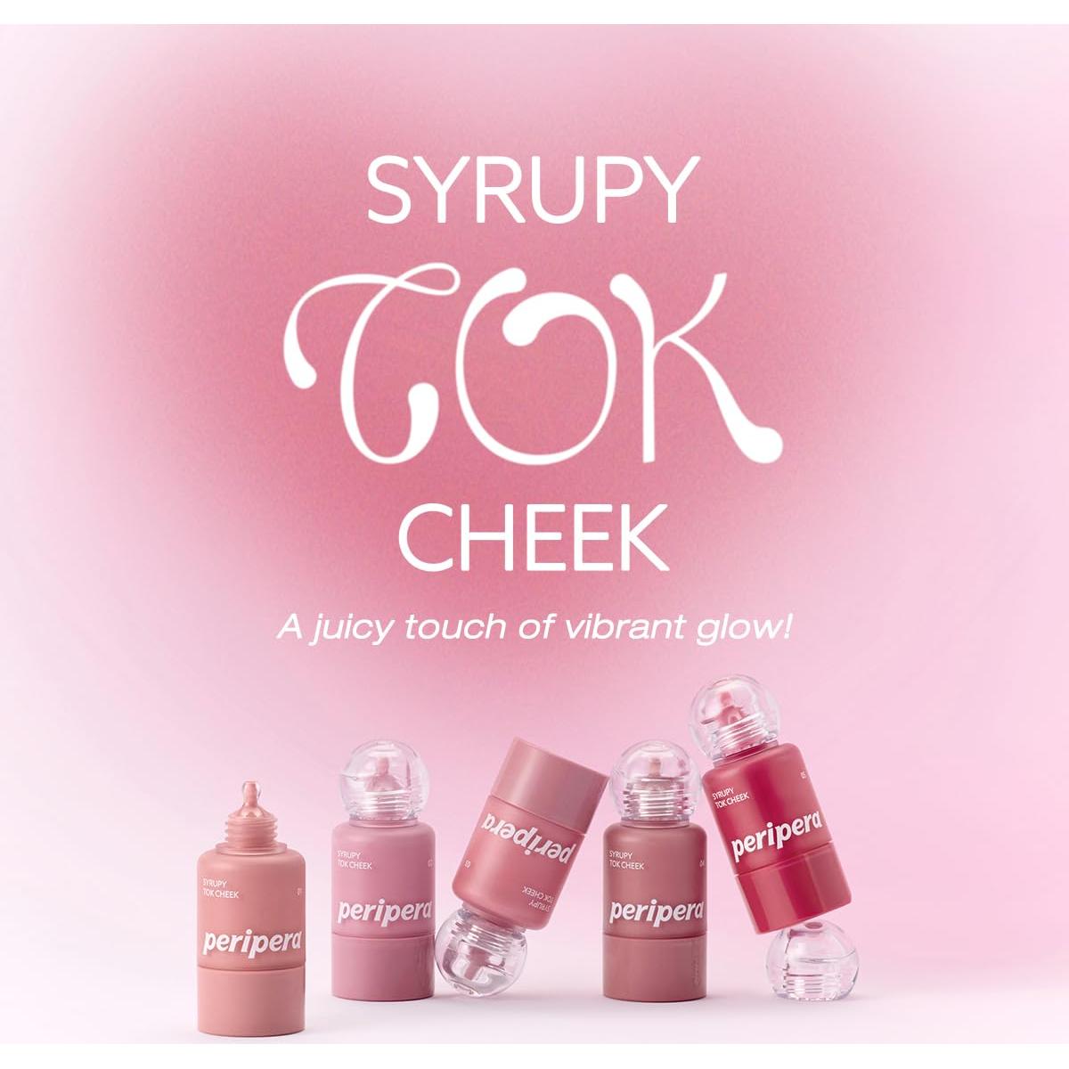 Rubor Líquido PERIPERA SYRUPY TOK CHEEK 4.14 ml Durazno Claro