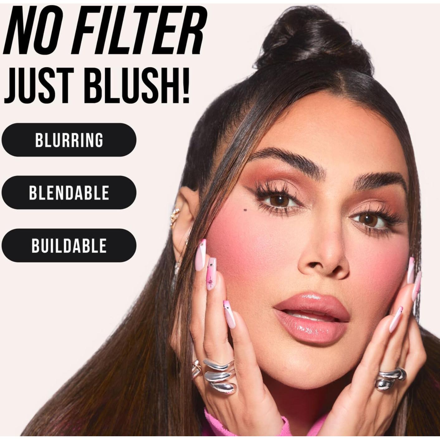 Rubor Líquido Huda Blush Filter - Sorbete de Durazno 4.5 mL