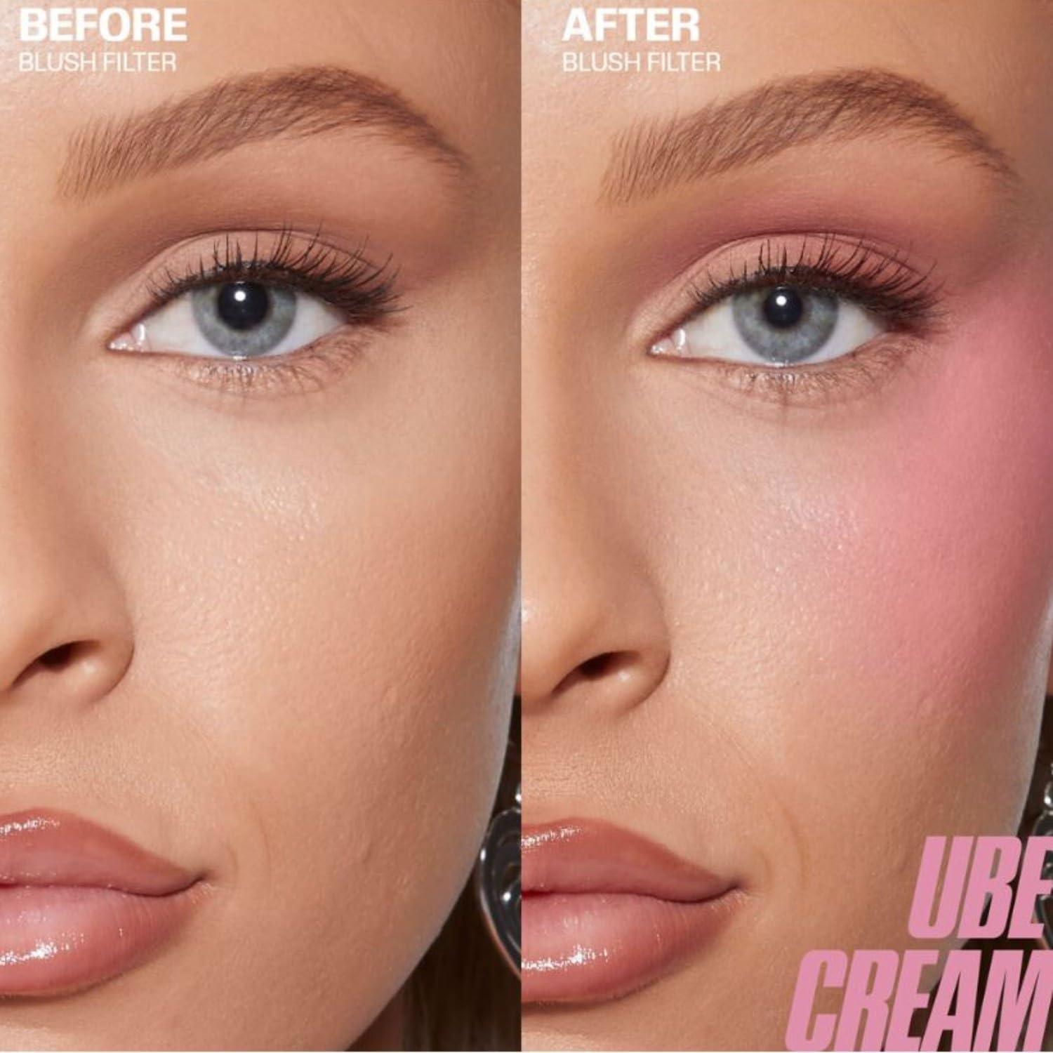 Rubor Líquido Huda Blush Filter Crema Ube 4.5 mL