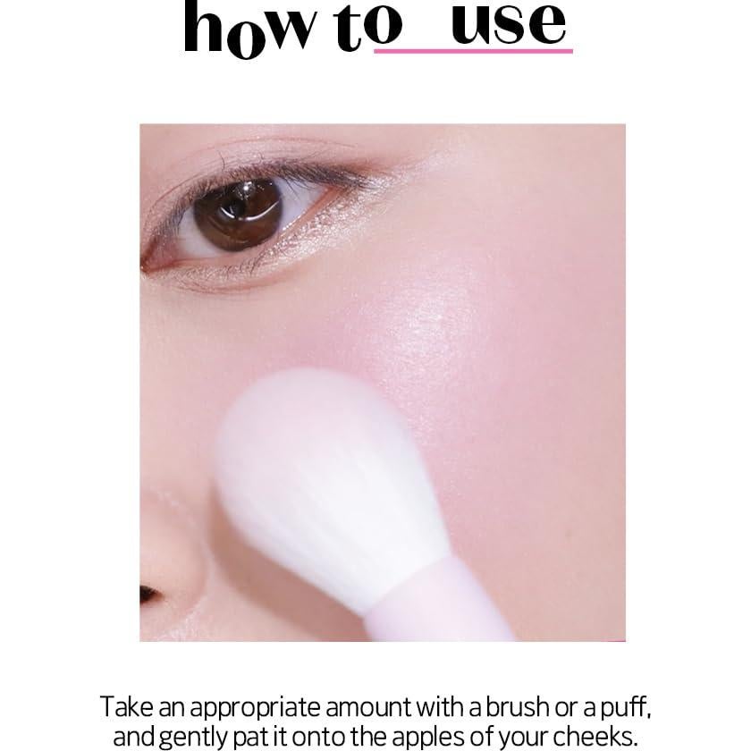 Rubor ETUDE Corazón Pop Nieve Lavanda 5.67 g Acabado Brillante