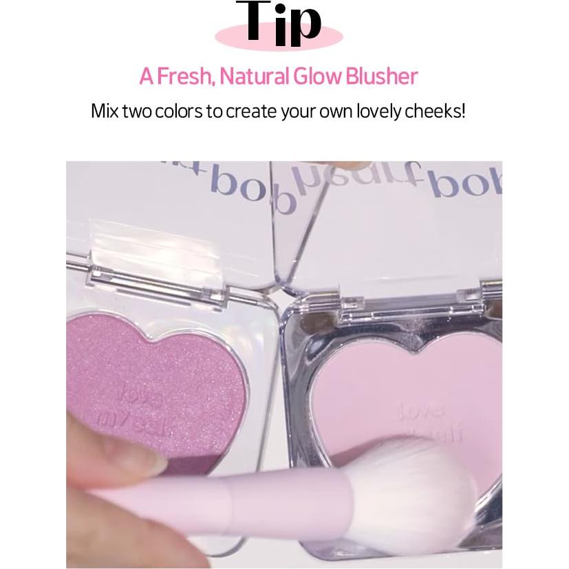 Rubor ETUDE Corazón Pop Nieve Lavanda 5.67 g Acabado Brillante