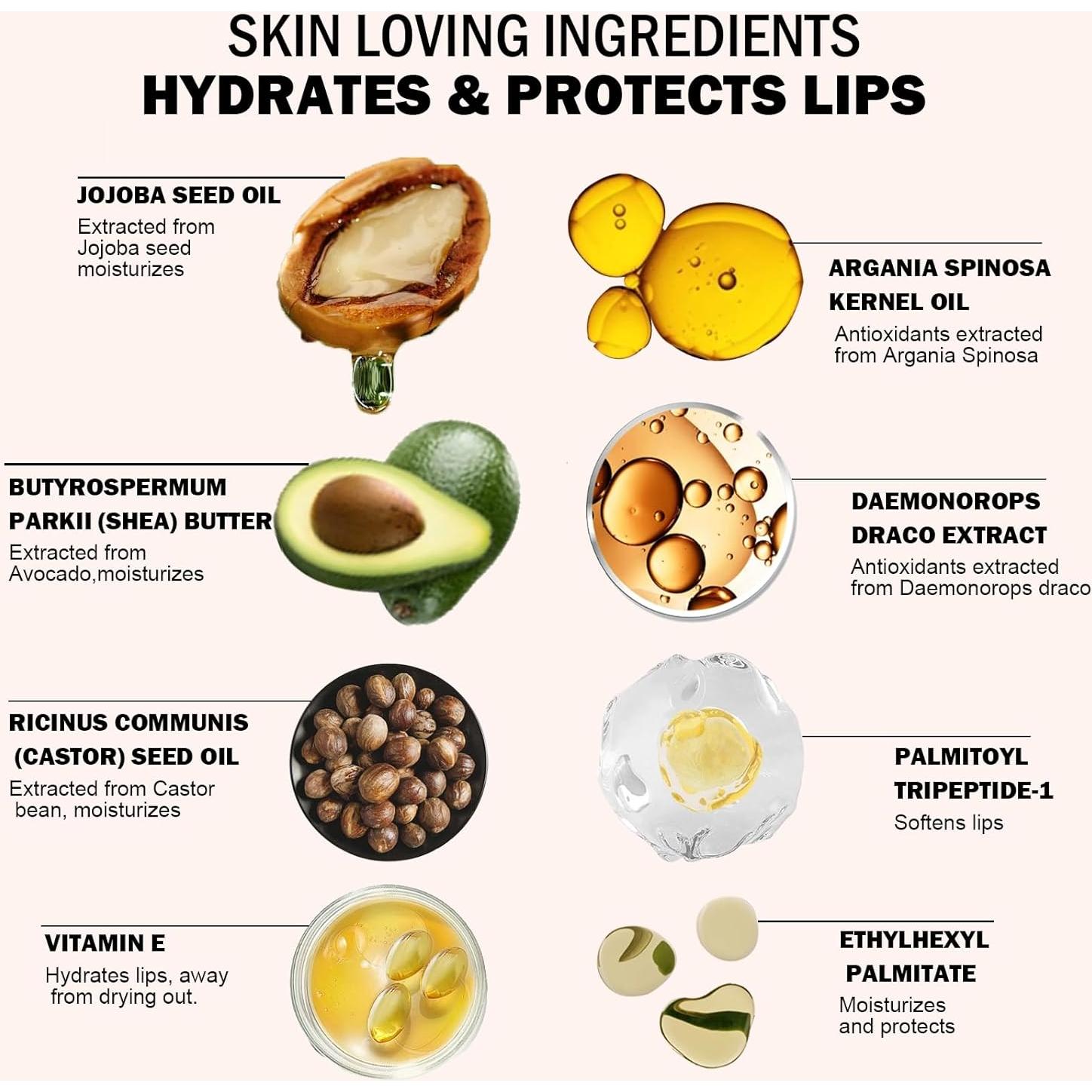 Bálsamo Labial Hidratante Transparente POPCODE Rosa Negra 17.8g