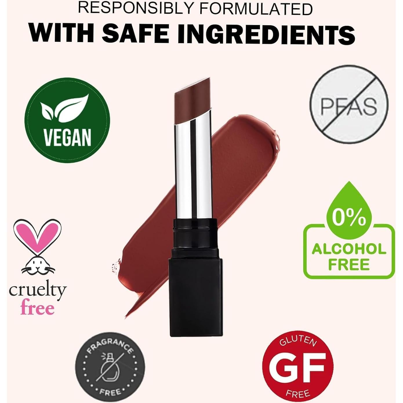 Bálsamo Labial Hidratante Transparente POPCODE Rosa Negra 17.8g