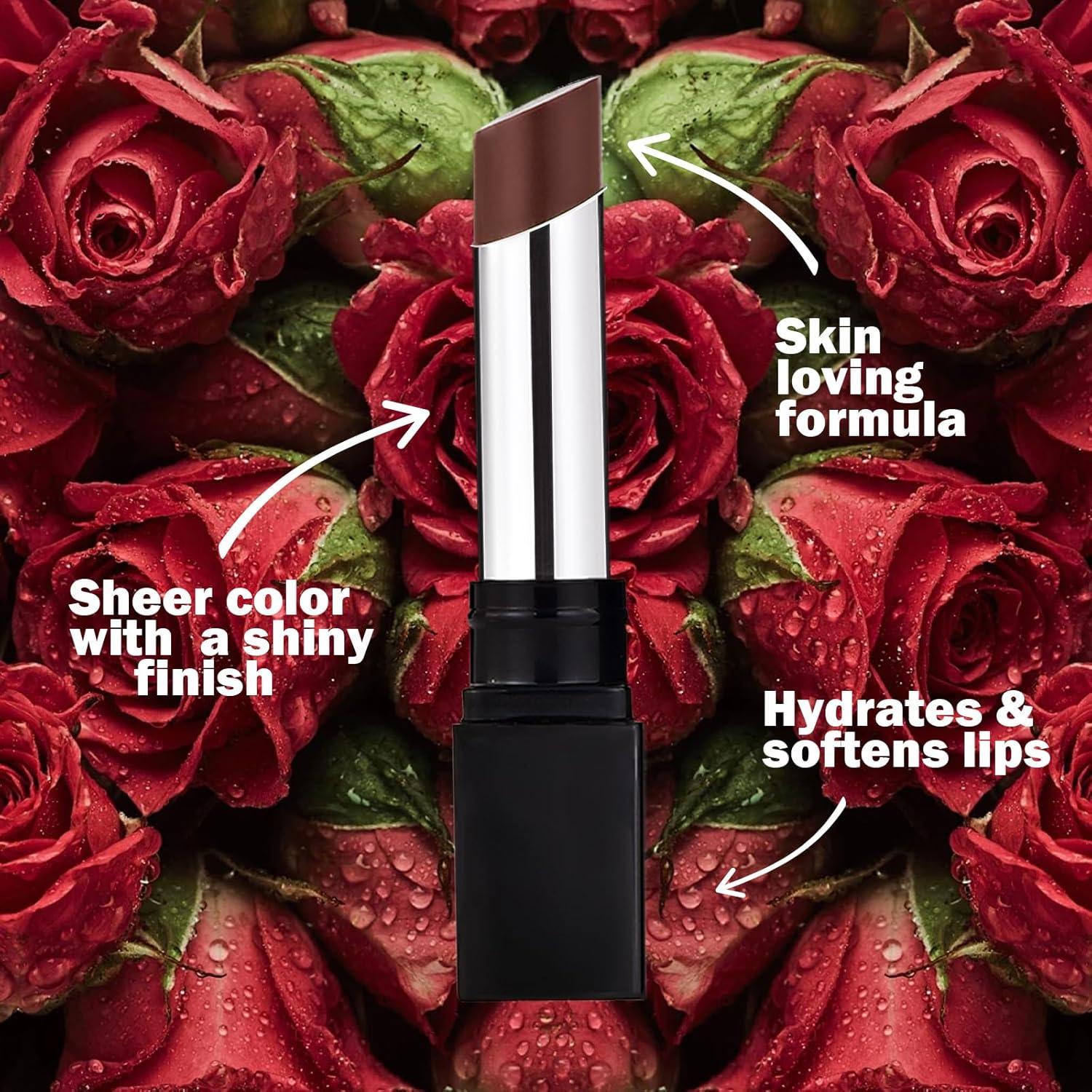 Bálsamo Labial Hidratante Transparente POPCODE Rosa Negra 17.8g