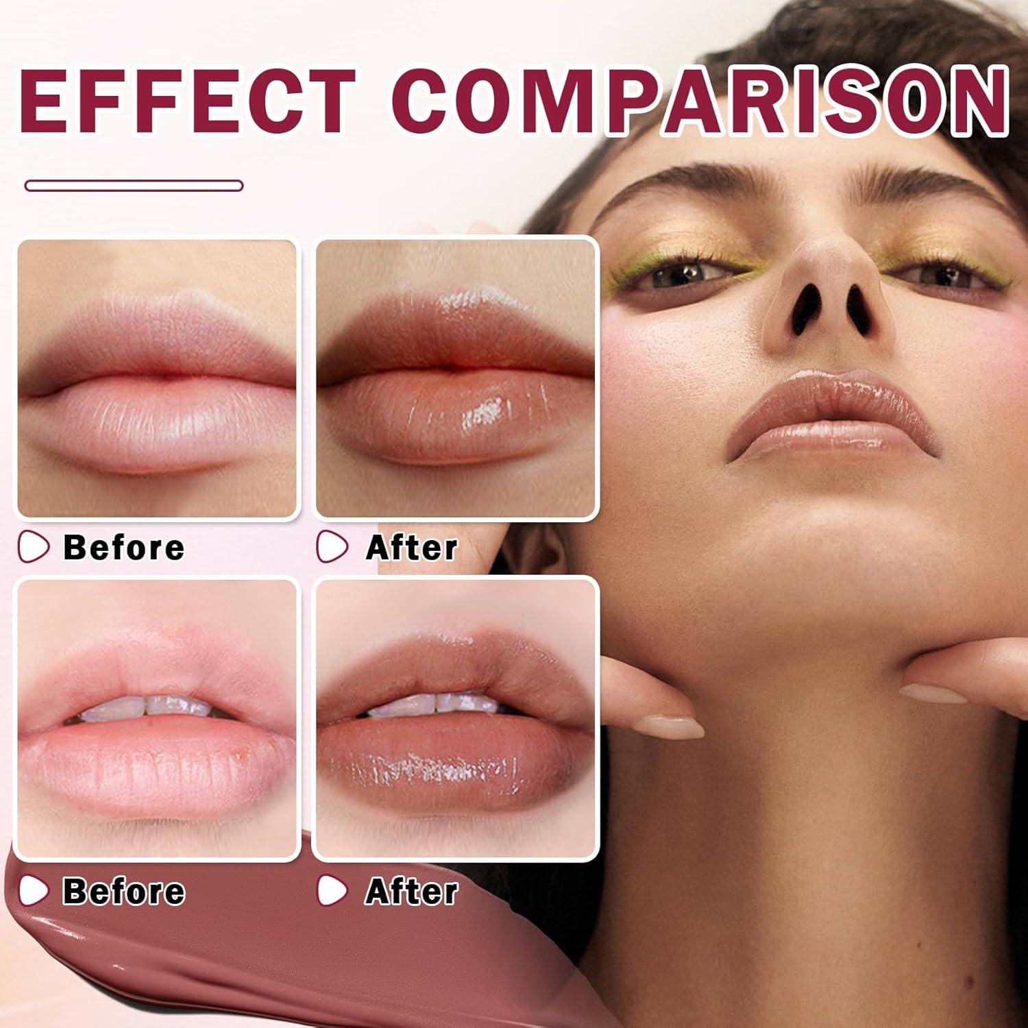 Bálsamo Labial Tinte Caramelo Negro DAMUSI Hidratante 2PCS