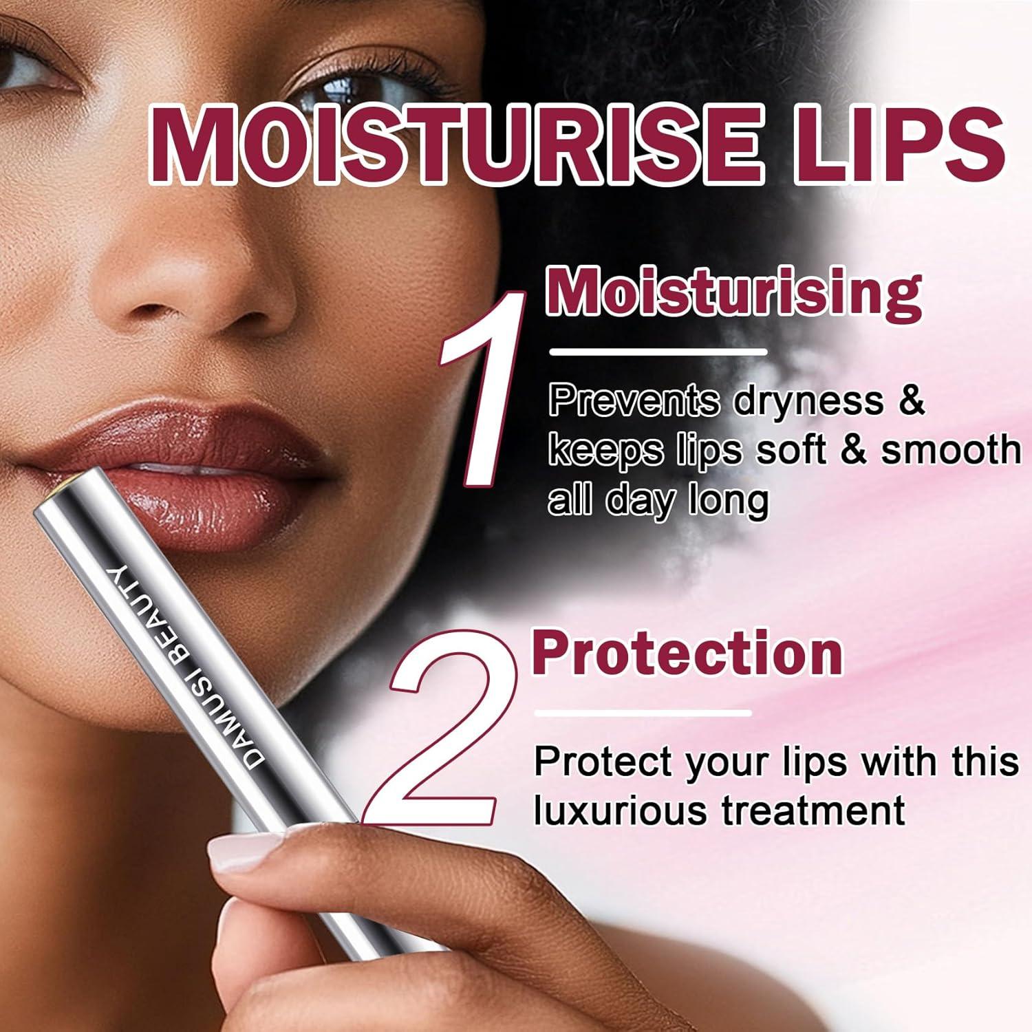 Bálsamo Labial Tinte Caramelo Negro DAMUSI Hidratante 2PCS