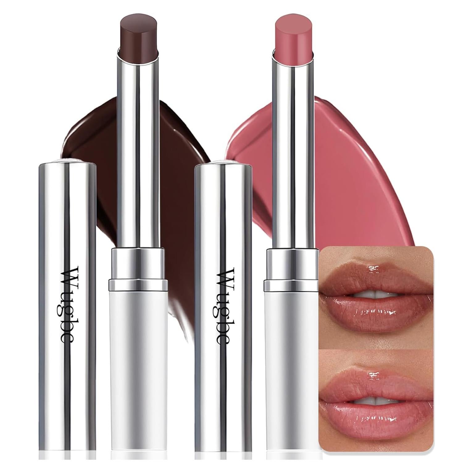 Bálsamo Labial Tinte Hidratante Wugbc Rosa y Negro 17.8g