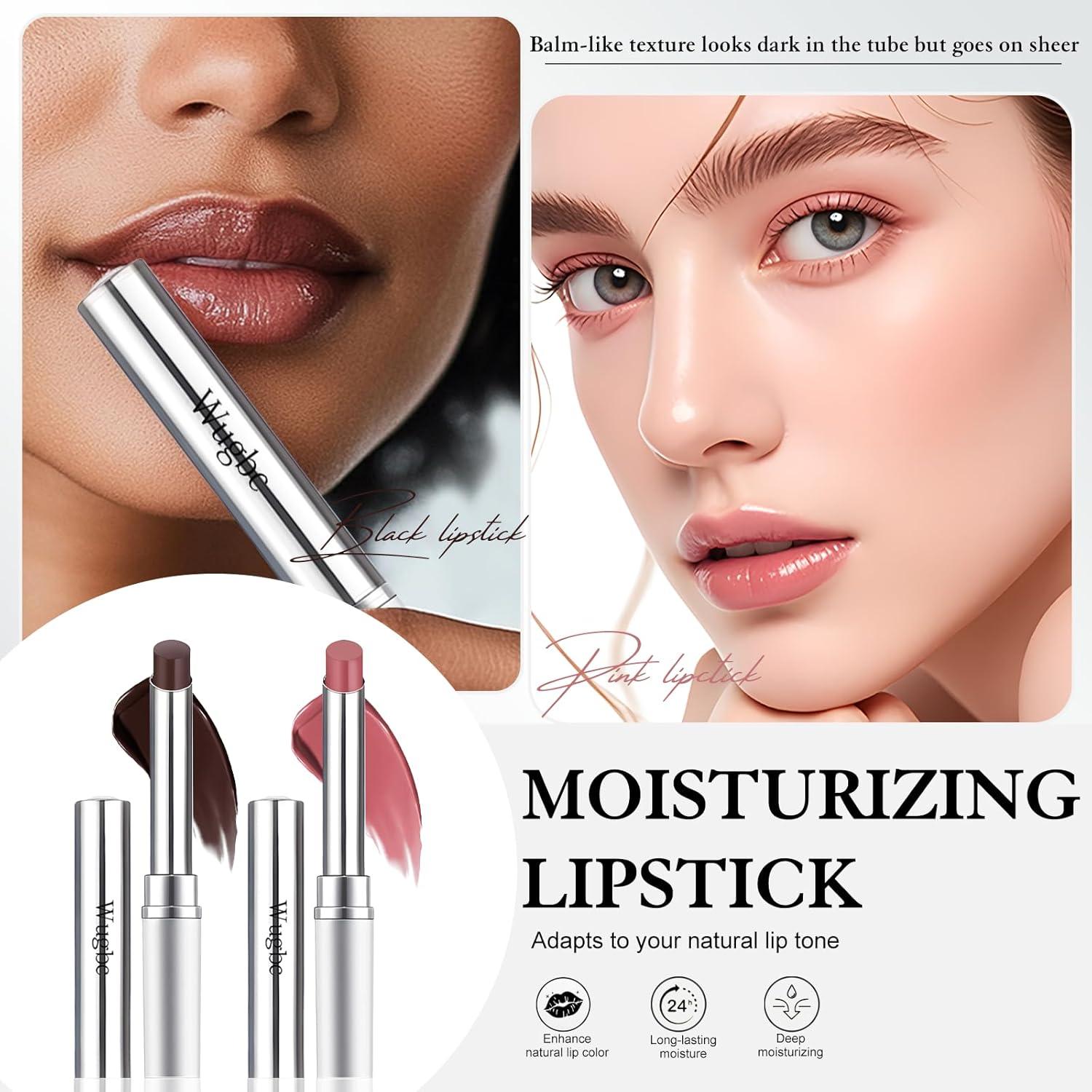 Bálsamo Labial Tinte Hidratante Wugbc Rosa y Negro 17.8g