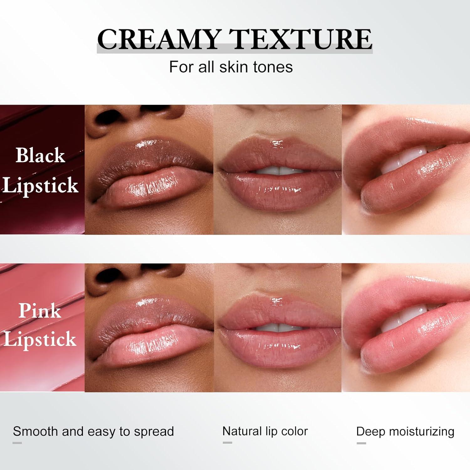 Bálsamo Labial Tinte Hidratante Wugbc Rosa y Negro 17.8g