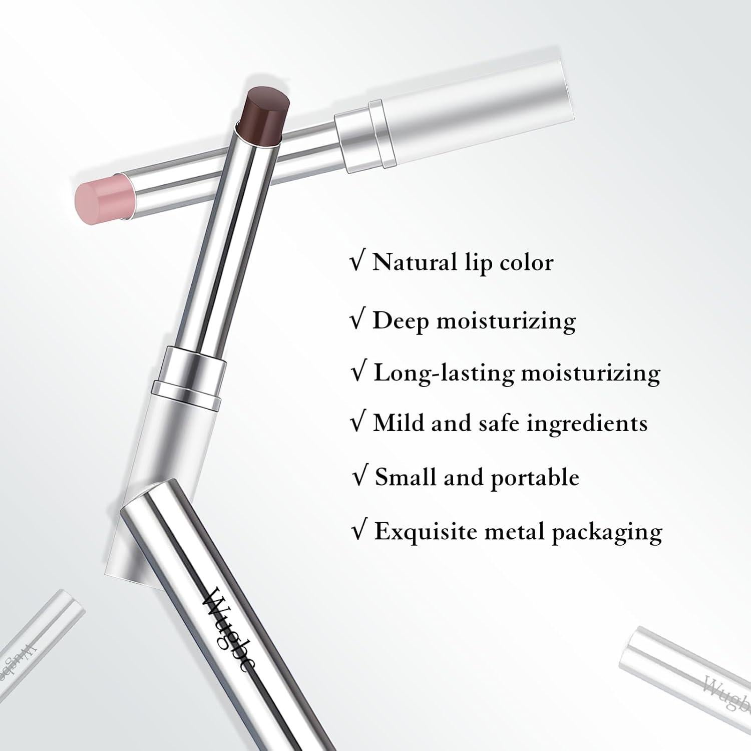 Bálsamo Labial Tinte Hidratante Wugbc Rosa y Negro 17.8g