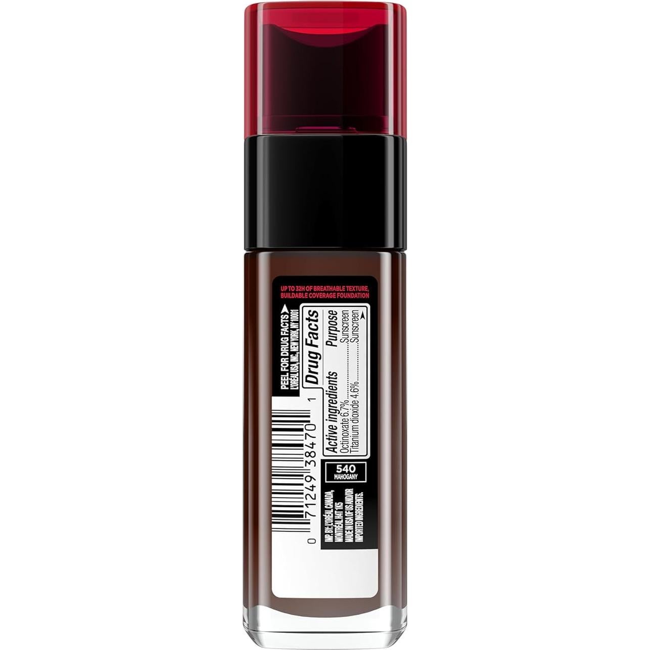 Base de Maquillaje L'Oreal Paris Infallible 32H 540 Caoba 29.57ml