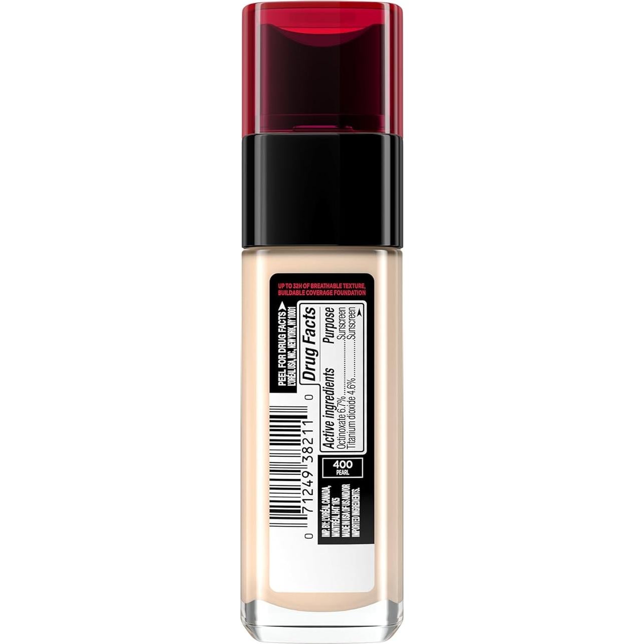 Base de Maquillaje L'Oreal Paris Infallible 32H 400 Perla 29.57ml