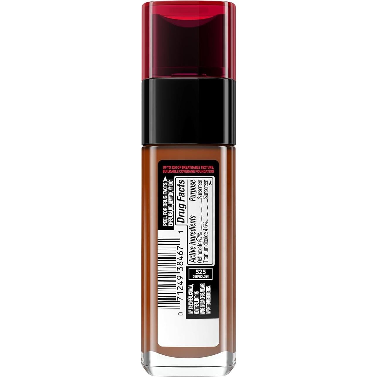 Base de Maquillaje L'Oreal Paris Infallible 32H 525 Dorado Profundo 29.57 ml