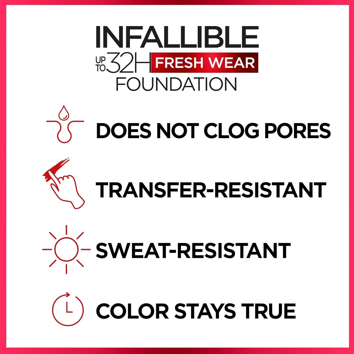 Base de Maquillaje L'Oreal Paris Infallible 32H 495 Ámbar 29.57 ml