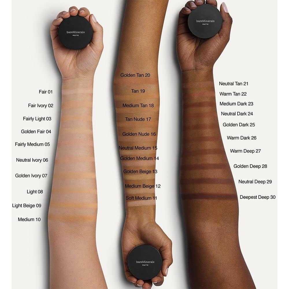 bareMinerals Base en Polvo Suelto Mate SPF 15 6g - Justo Claro