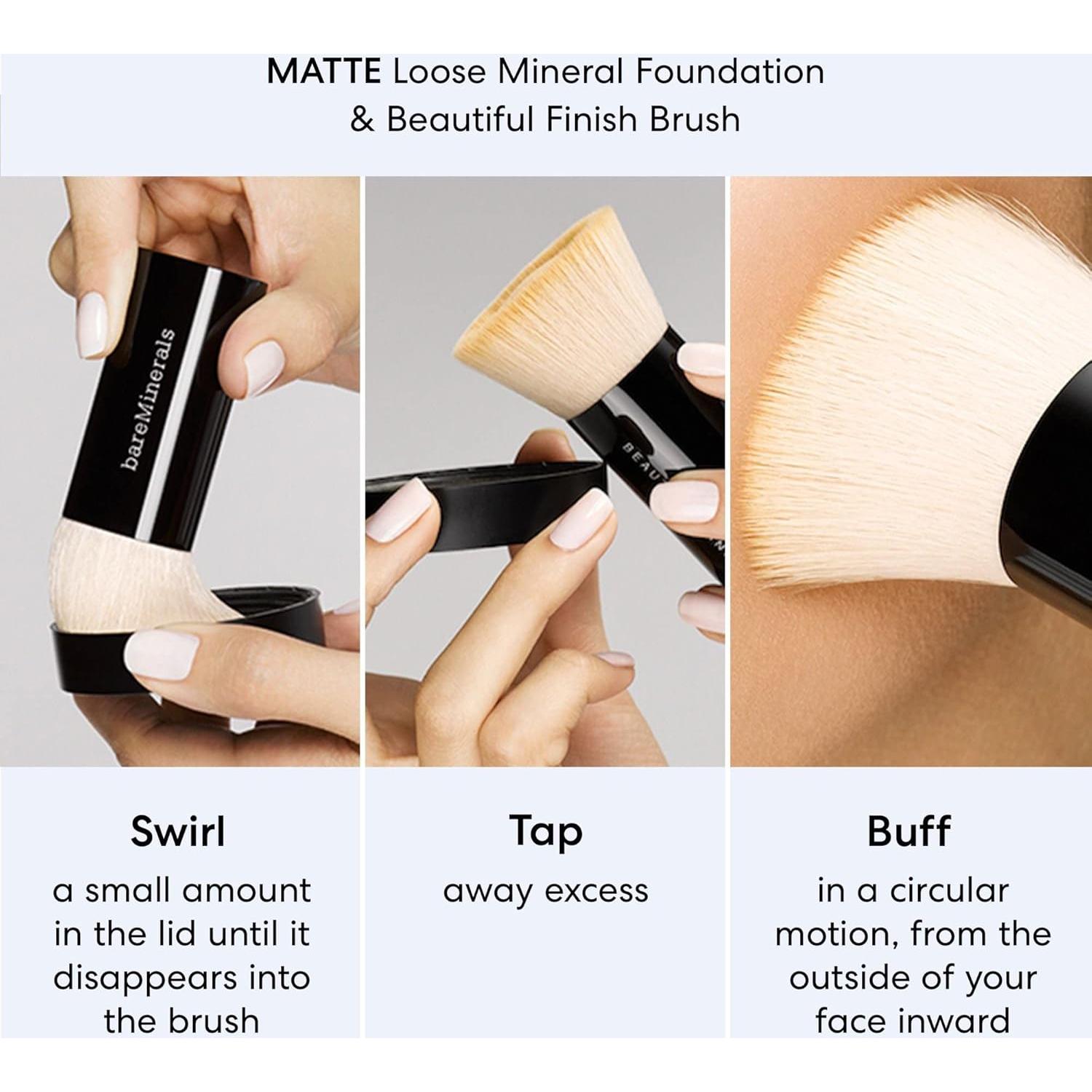 bareMinerals Base en Polvo Suelto Mate SPF 15 6g - Justo Claro