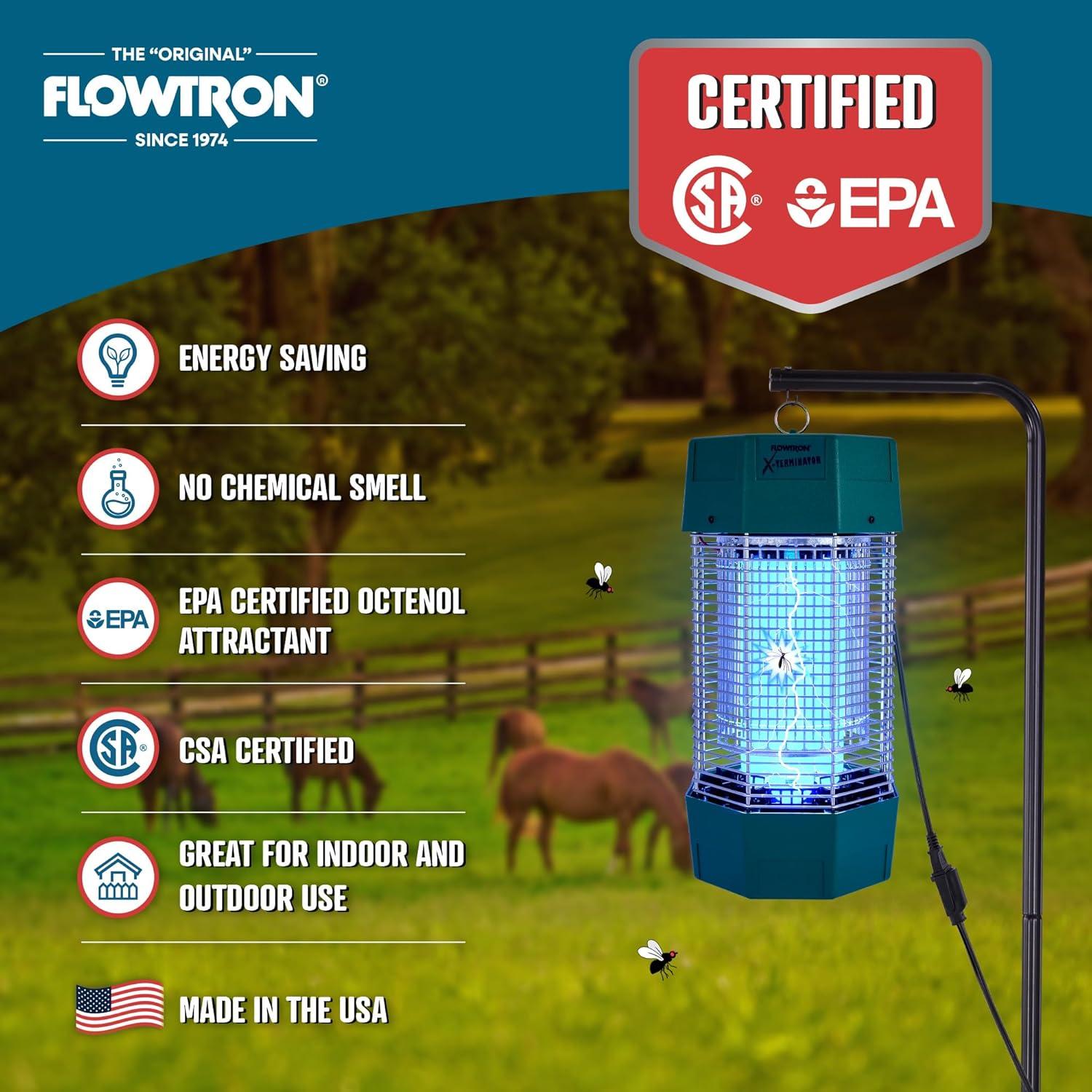 Zapper Eléctrico Flowtron MC9000 para Insectos 2 Acres 5600V