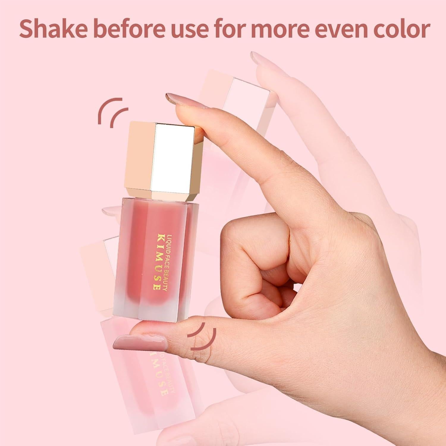 Rubor Líquido KIMUSE Misterio-Rosa Frío 5.67g - Larga Duración