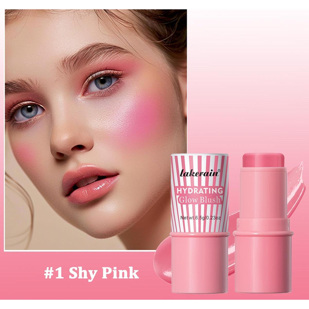 Bastón de Rubor Crema SHENZHEN NIYASI 6.5g Rosa Tímido