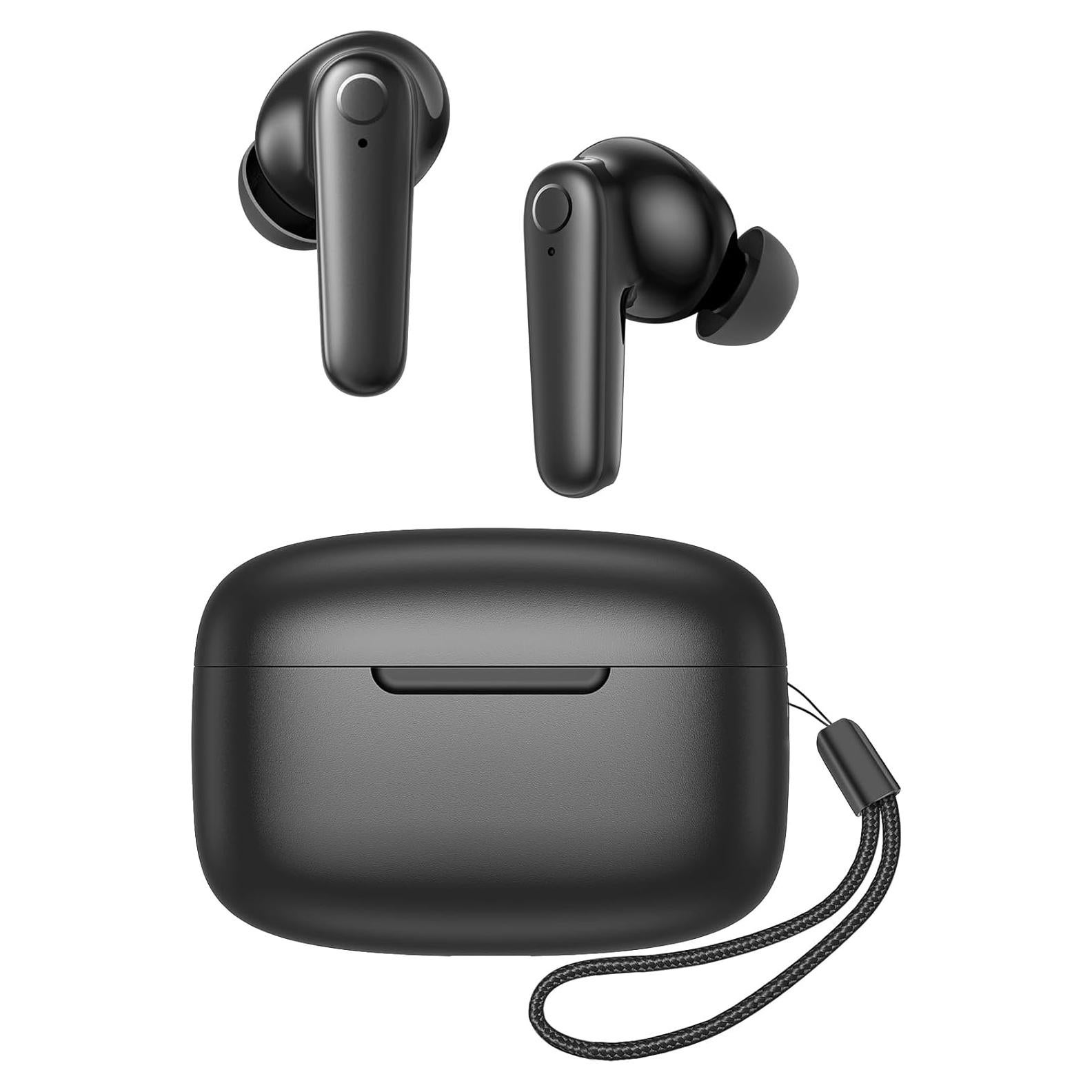 Auriculares Inalámbricos Kurdene N9i Bluetooth 5.4 60H Negro